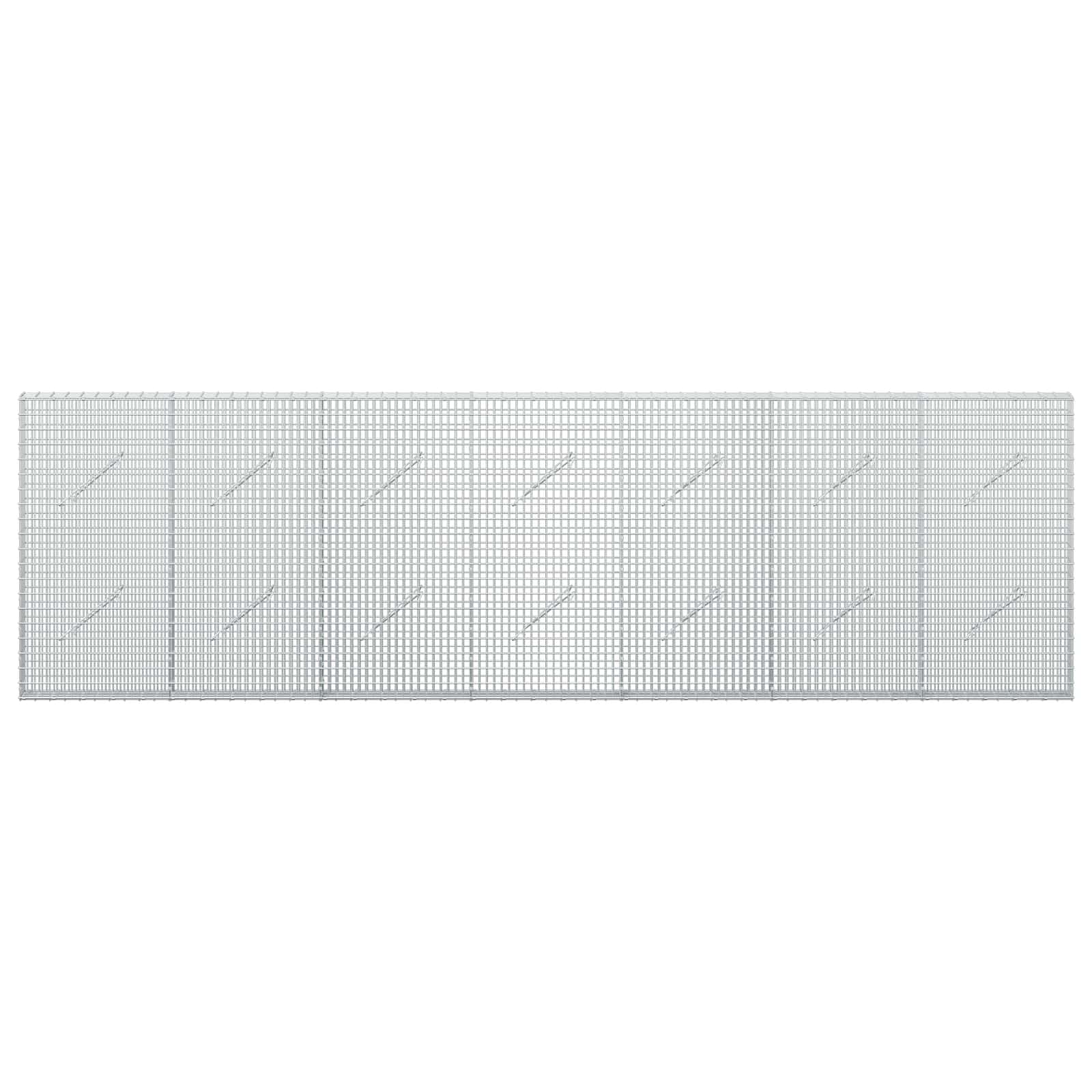 Γκαμπιόν με σύρμα 5 mm και πλέγμα 5x2,5 cm 350x10x100 εκ - Image 3