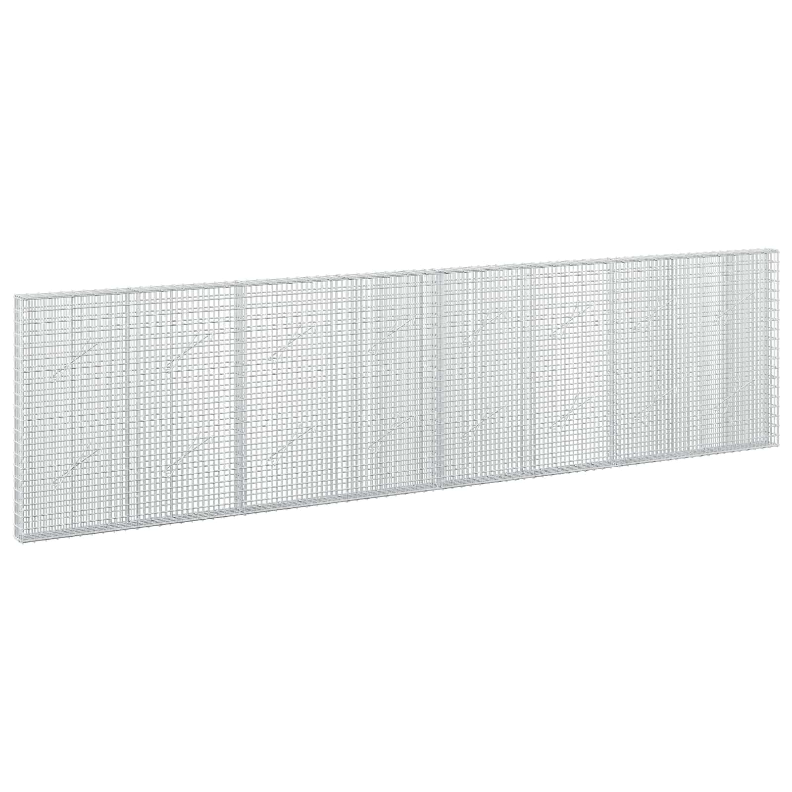 vidaXL Gabion s drátem 5 mm a síťkou 5x2,5 cm 400x10x100 cm