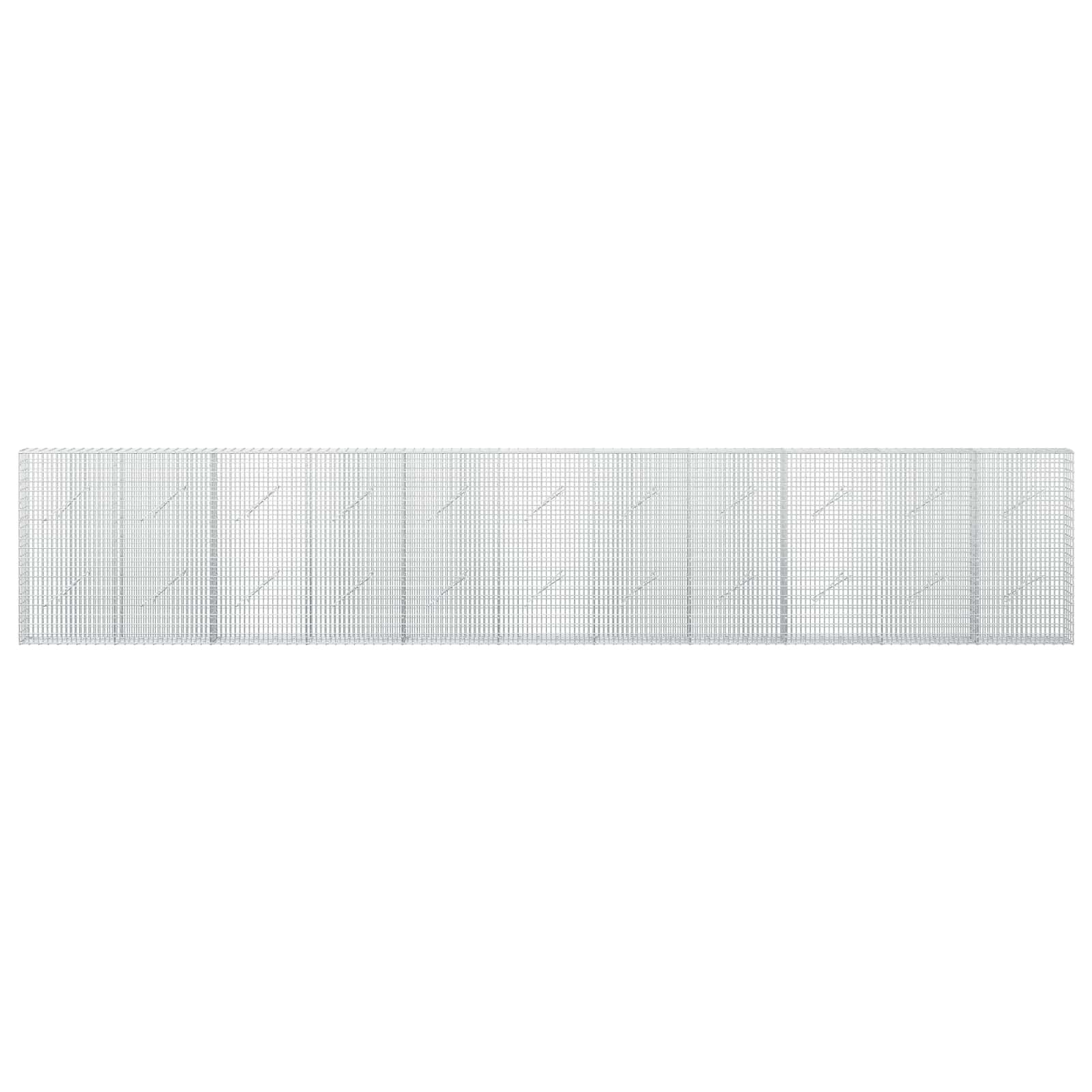 Γκαμπιόν με σύρμα 5 mm και πλέγμα 5x2,5 cm 550x10x100 εκ - Image 3