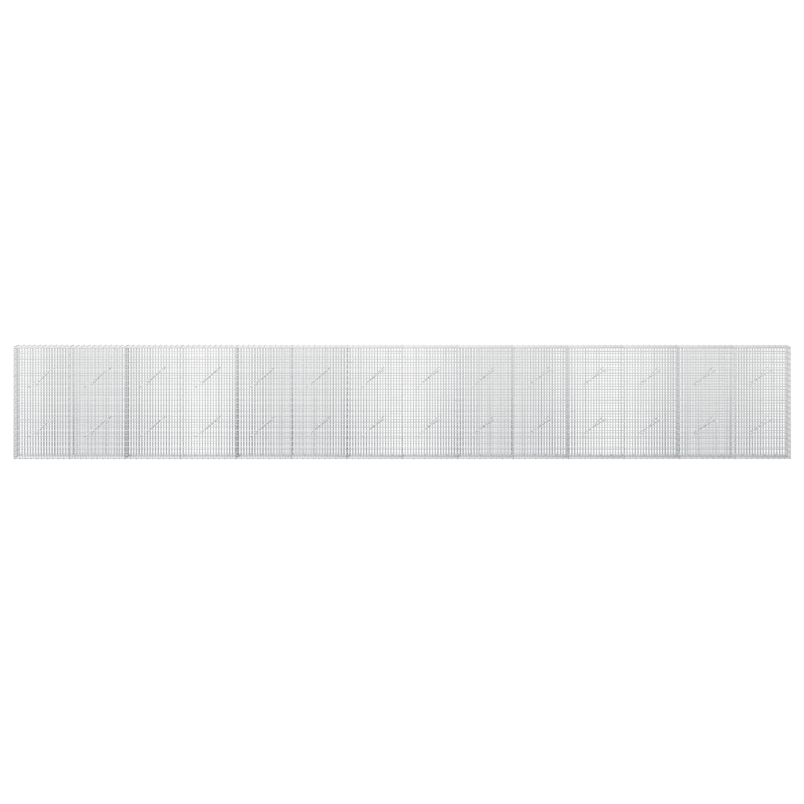 Γκαμπιόν με σύρμα 5 mm και πλέγμα 5x2,5 cm 700x10x100 εκ. - Image 3