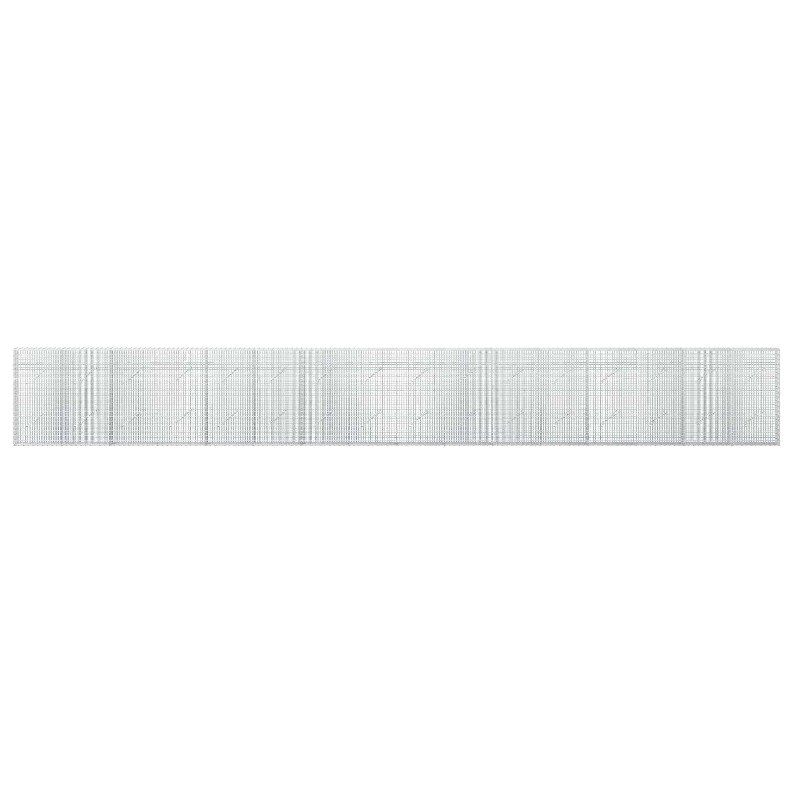 Γκαμπιόν με σύρμα 5 mm και πλέγμα 5x2,5 cm 800x10x100 εκ - Image 3