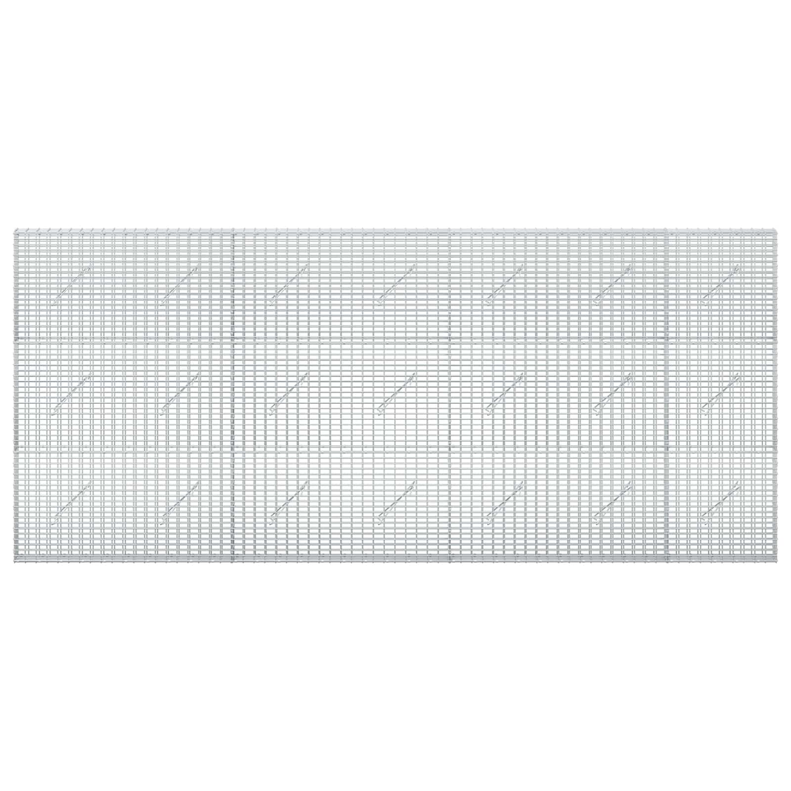 vidaXL - Gabion - met - 5 - mm - Draad - en - 5x2,5 - cm - Gaas - 350x10x150 - cm