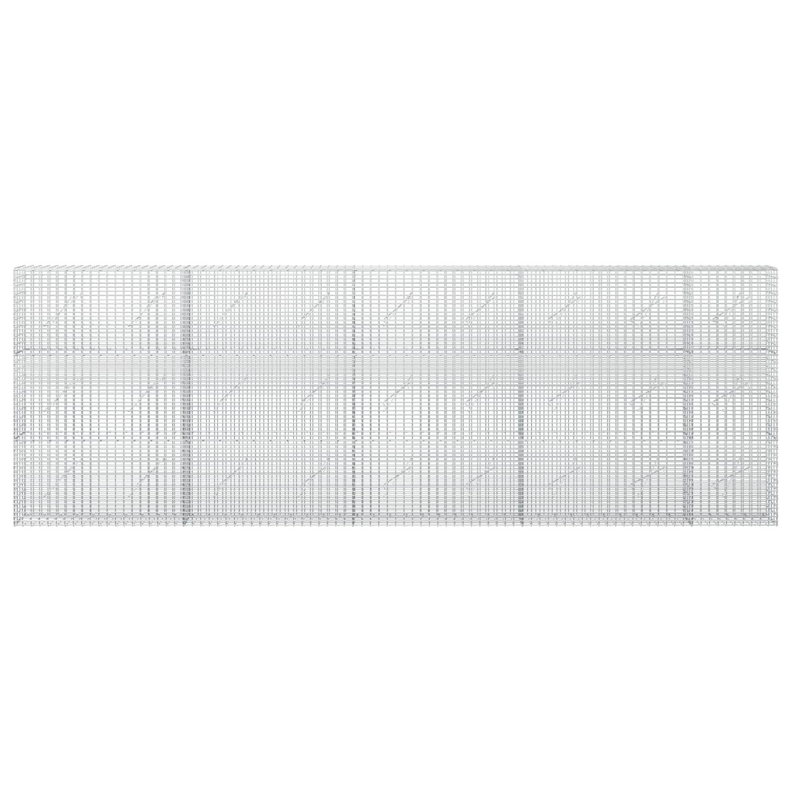 vidaXL - Gabion - met - 5 - mm - Draad - en - 5x2,5 - cm - Gaas - 450x10x150 - cm