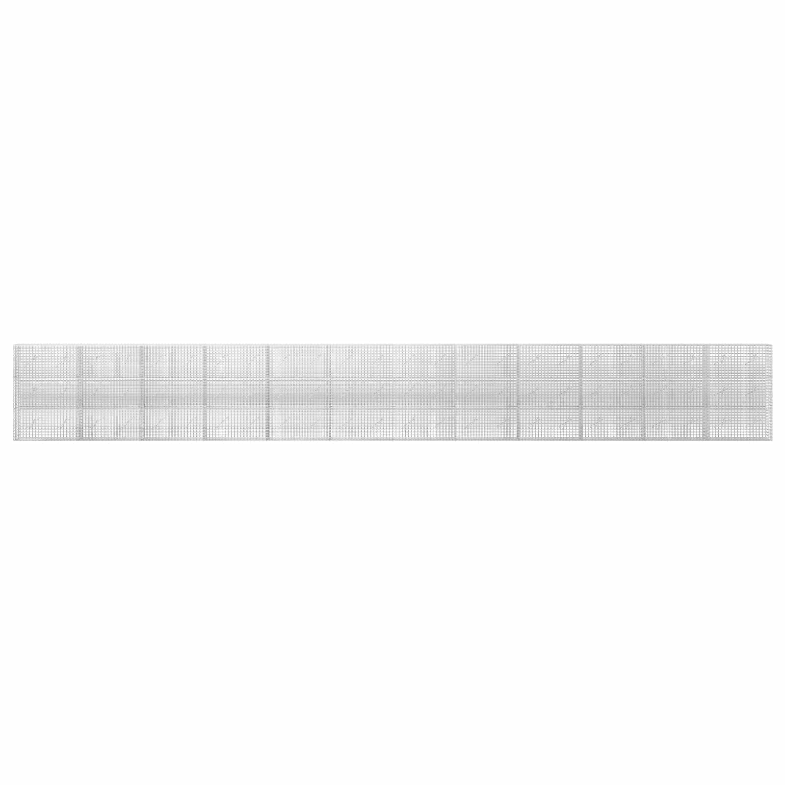 Gabion z žico 5 mm in mrežo 5x2,5 cm 1200x10x150 cm