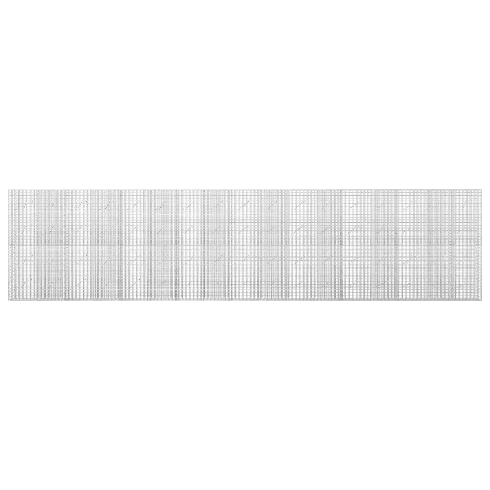 Γκαμπιόν με σύρμα 5 mm και πλέγμα 5x2,5 cm 850x10x200 εκ - Image 3
