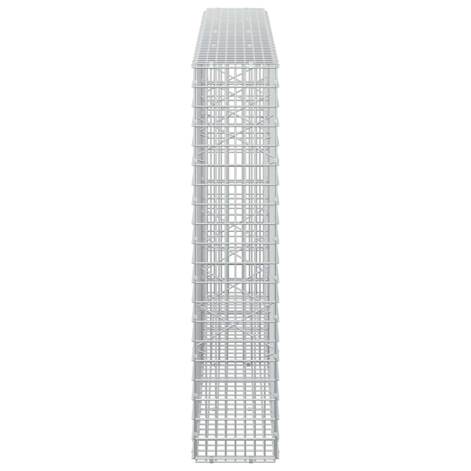 Gabion z žico 5 mm in mrežo 5x2,5 cm 200x20x100 cm