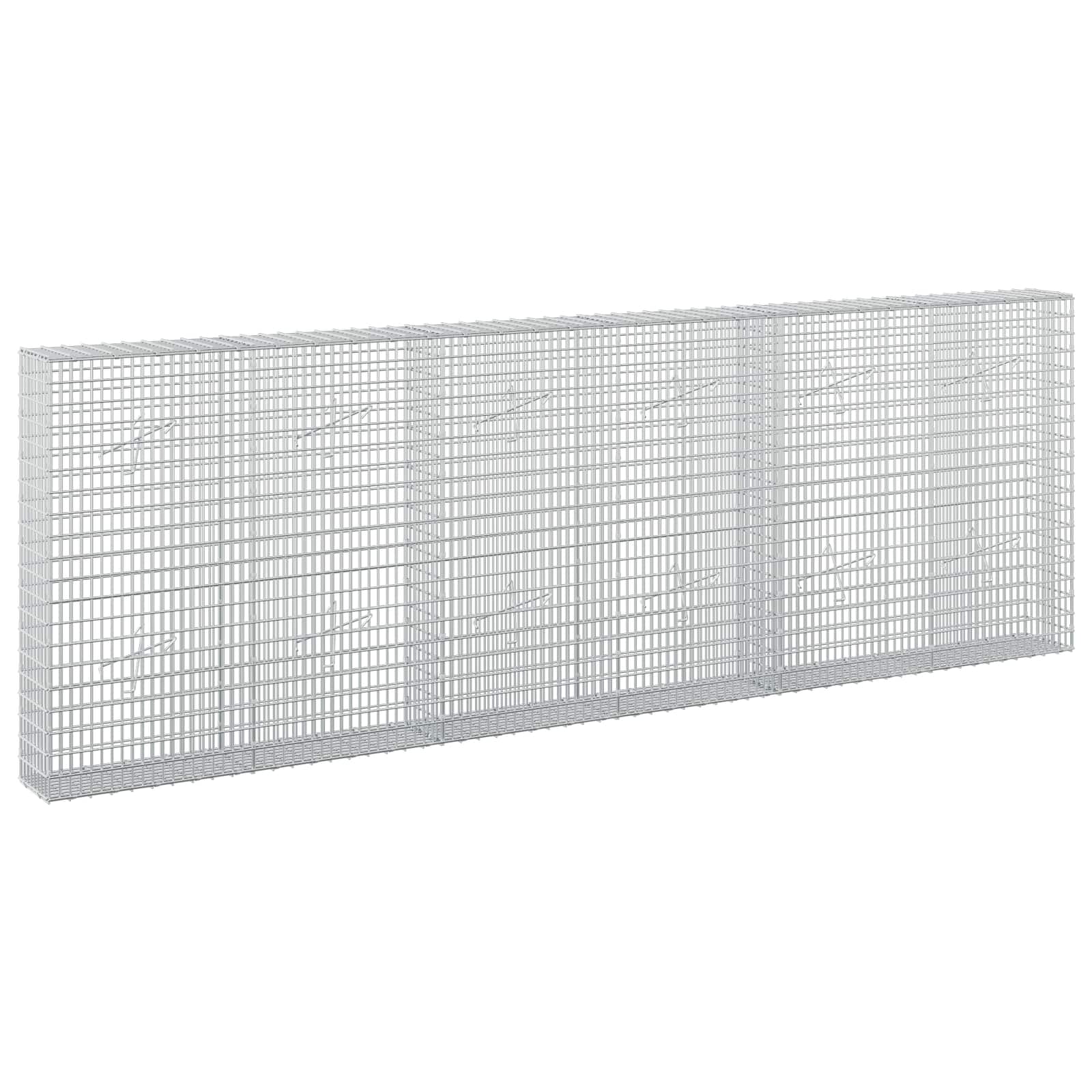 Gabion z žico 5 mm in mrežo 5x2,5 cm 300x20x100 cm