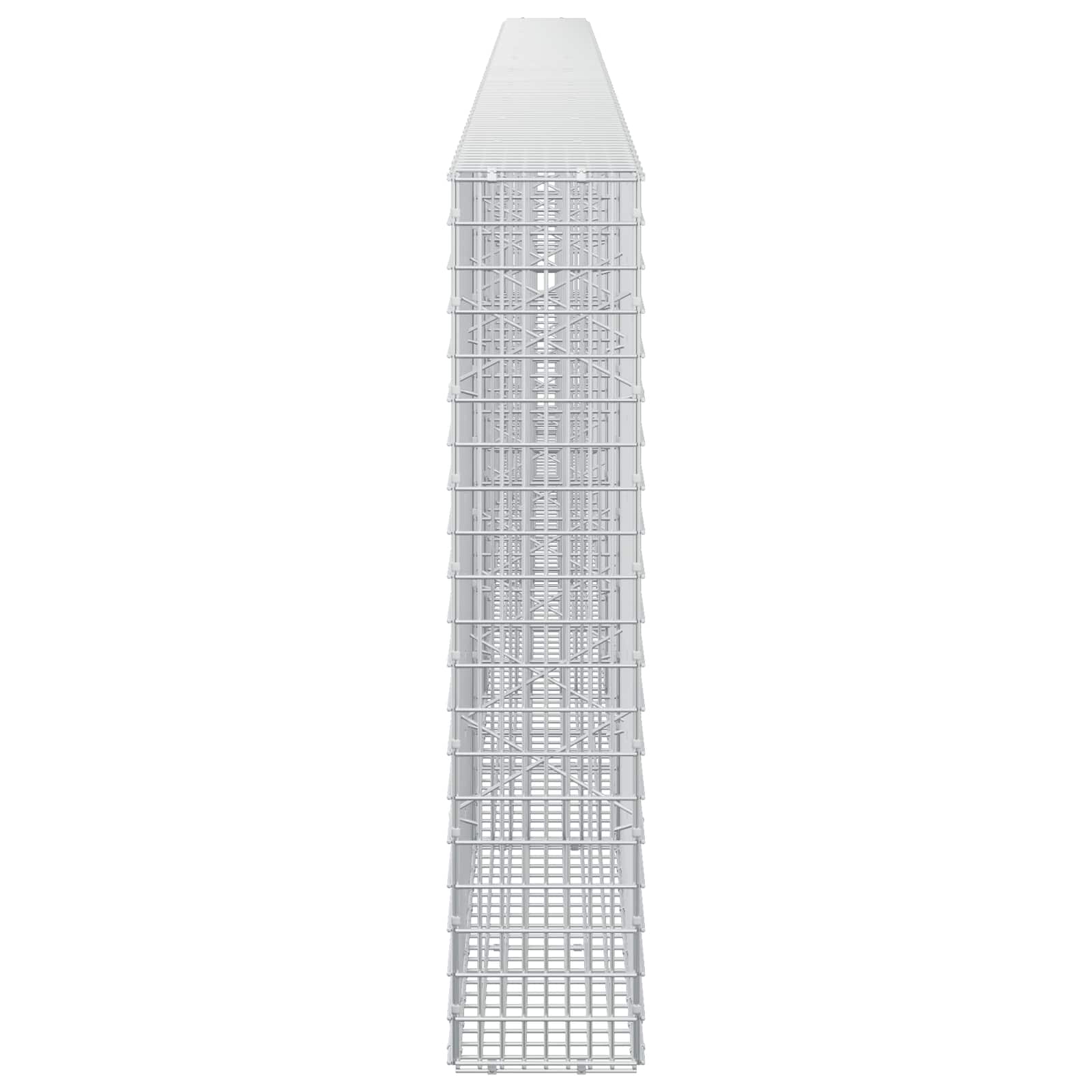 Γκαμπιόν με σύρμα 5 mm και πλέγμα 5x2,5 cm 550x20x100 εκ. - Image 4