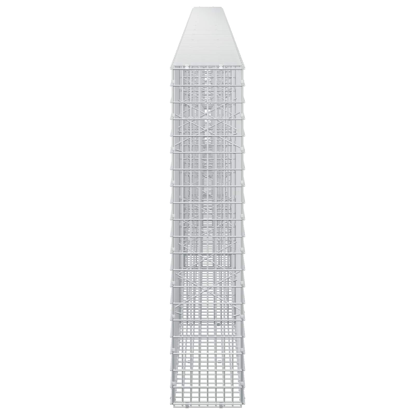Γκαμπιόν με σύρμα 5 mm και πλέγμα 5x2,5 cm 650x20x100 εκ - Image 4