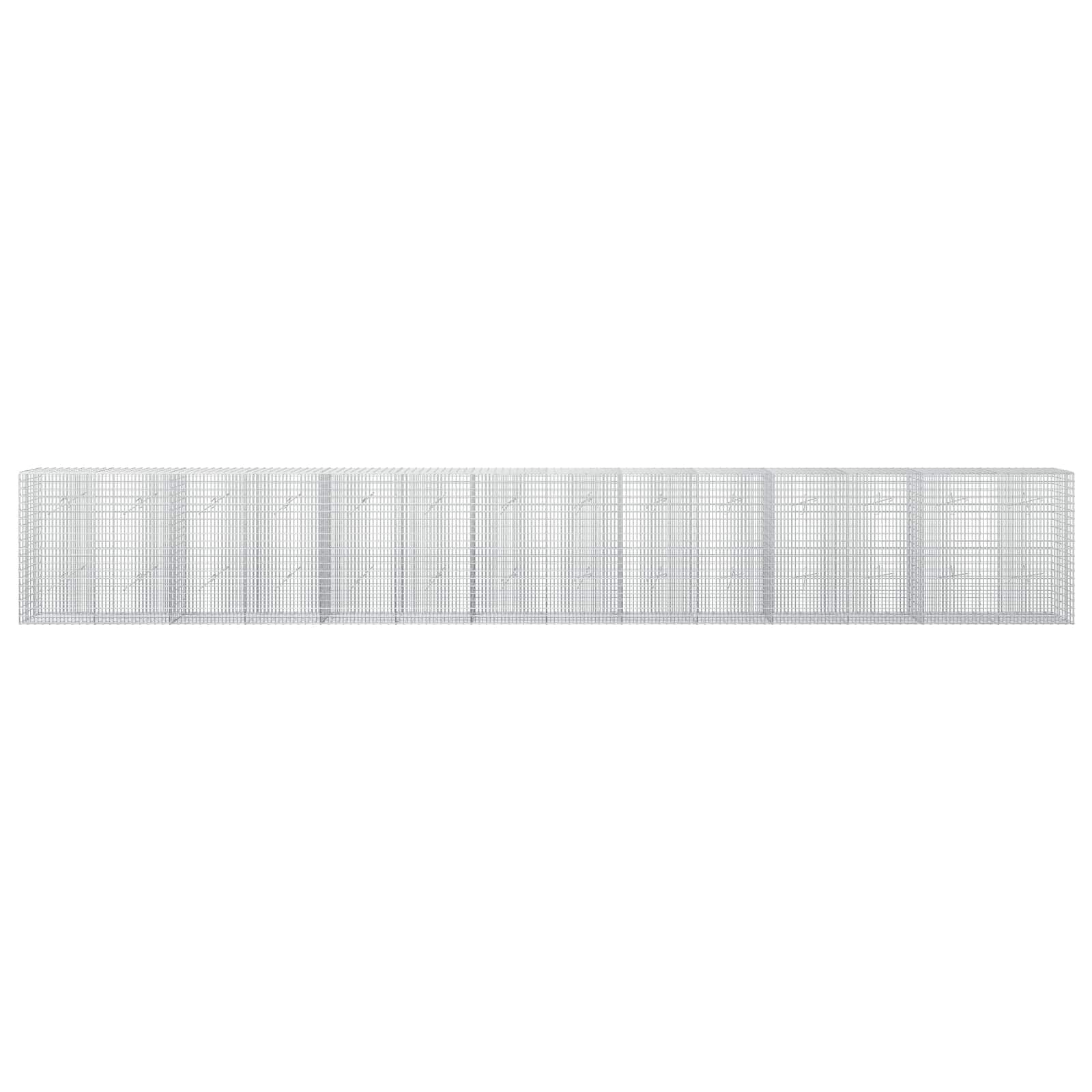 Γκαμπιόν με σύρμα 5 mm και πλέγμα 5x2,5 cm 700x20x100 εκ - Image 3