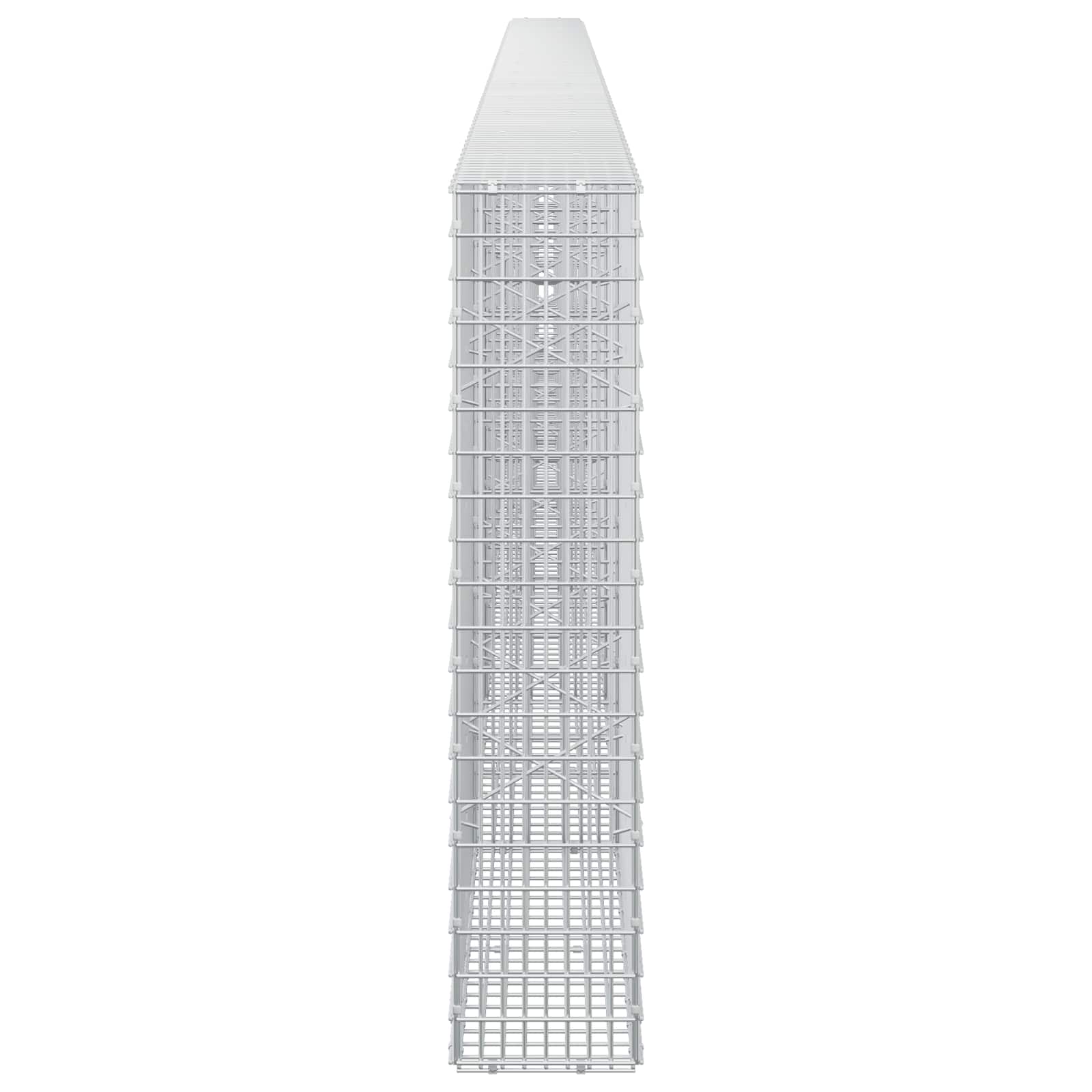 Γκαμπιόν με σύρμα 5 mm και πλέγμα 5x2,5 cm 700x20x100 εκ - Image 4