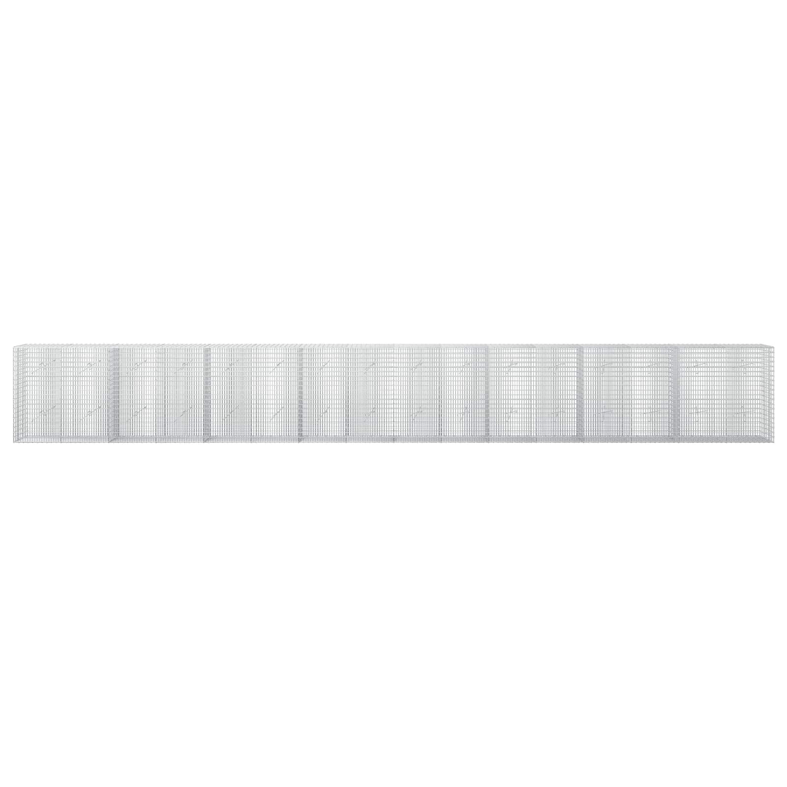 Γκαμπιόν με σύρμα 5 mm και πλέγμα 5x2,5 cm 800x20x100 εκ - Image 3