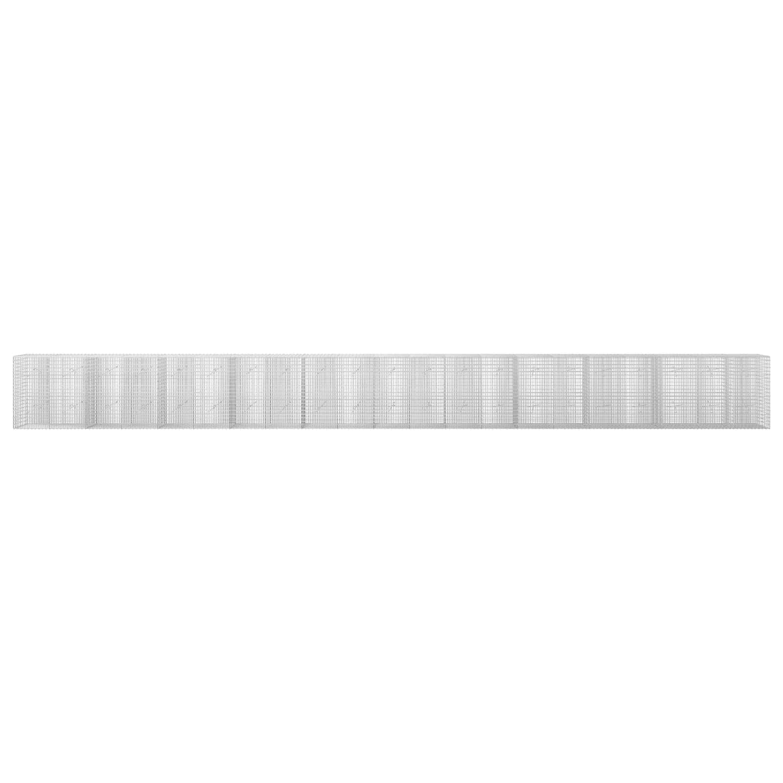 Γκαμπιόν με σύρμα 5 mm και πλέγμα 5x2,5 cm 1050x20x100 εκ - Image 3