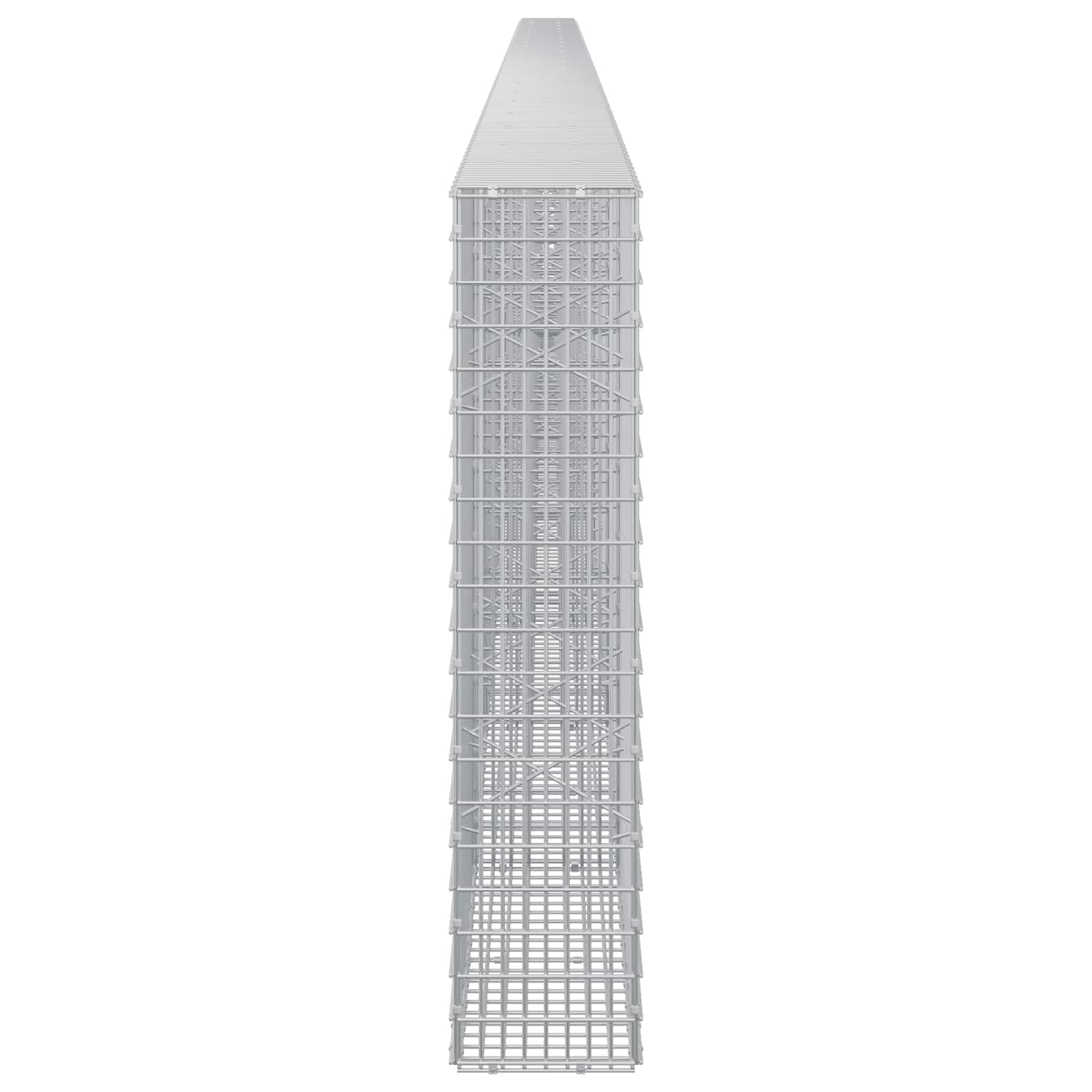 Gabion z žico 5 mm in mrežo 5x2,5 cm 1100x20x100 cm