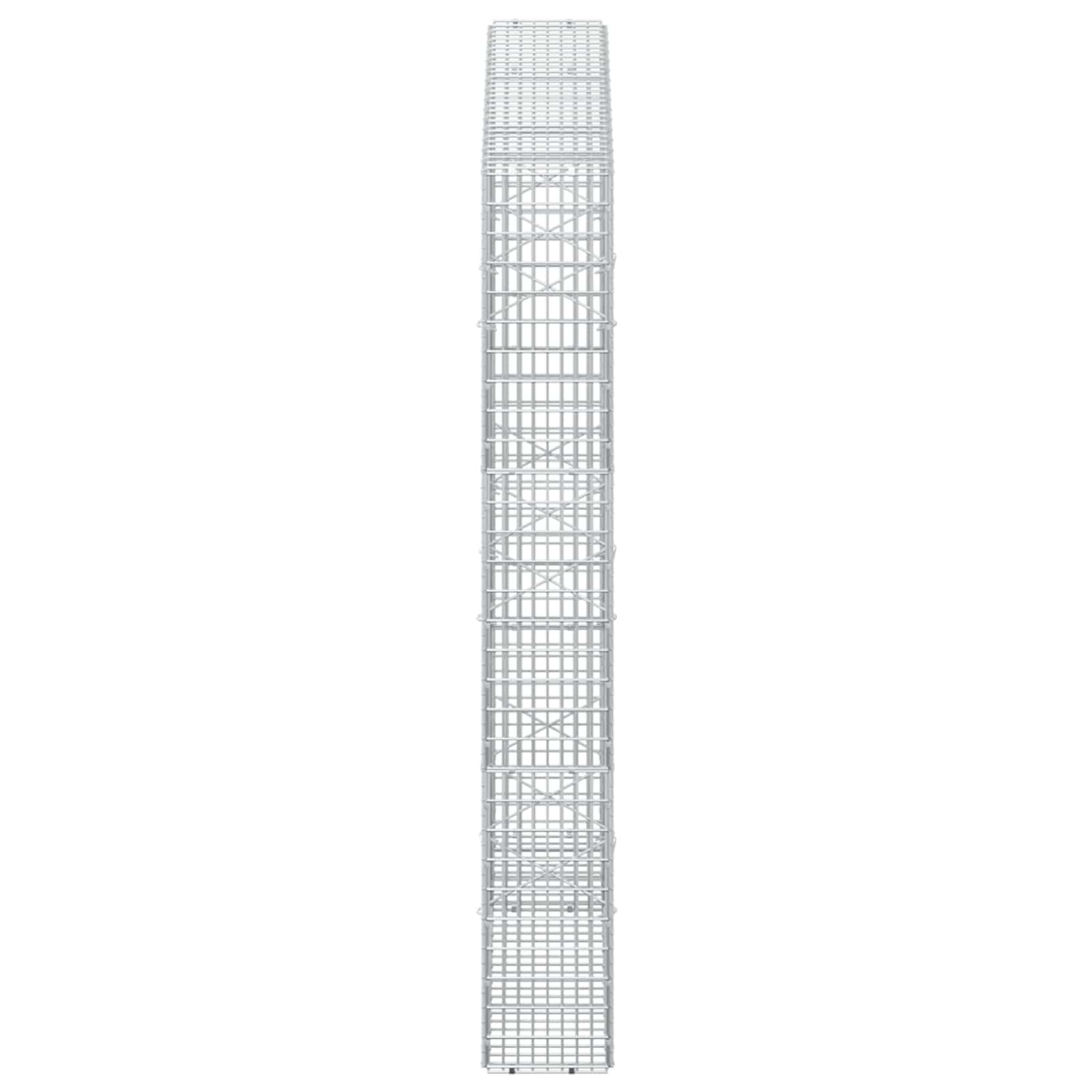 Gabion z žico 5 mm in mrežo 5x2,5 cm 150x20x150 cm
