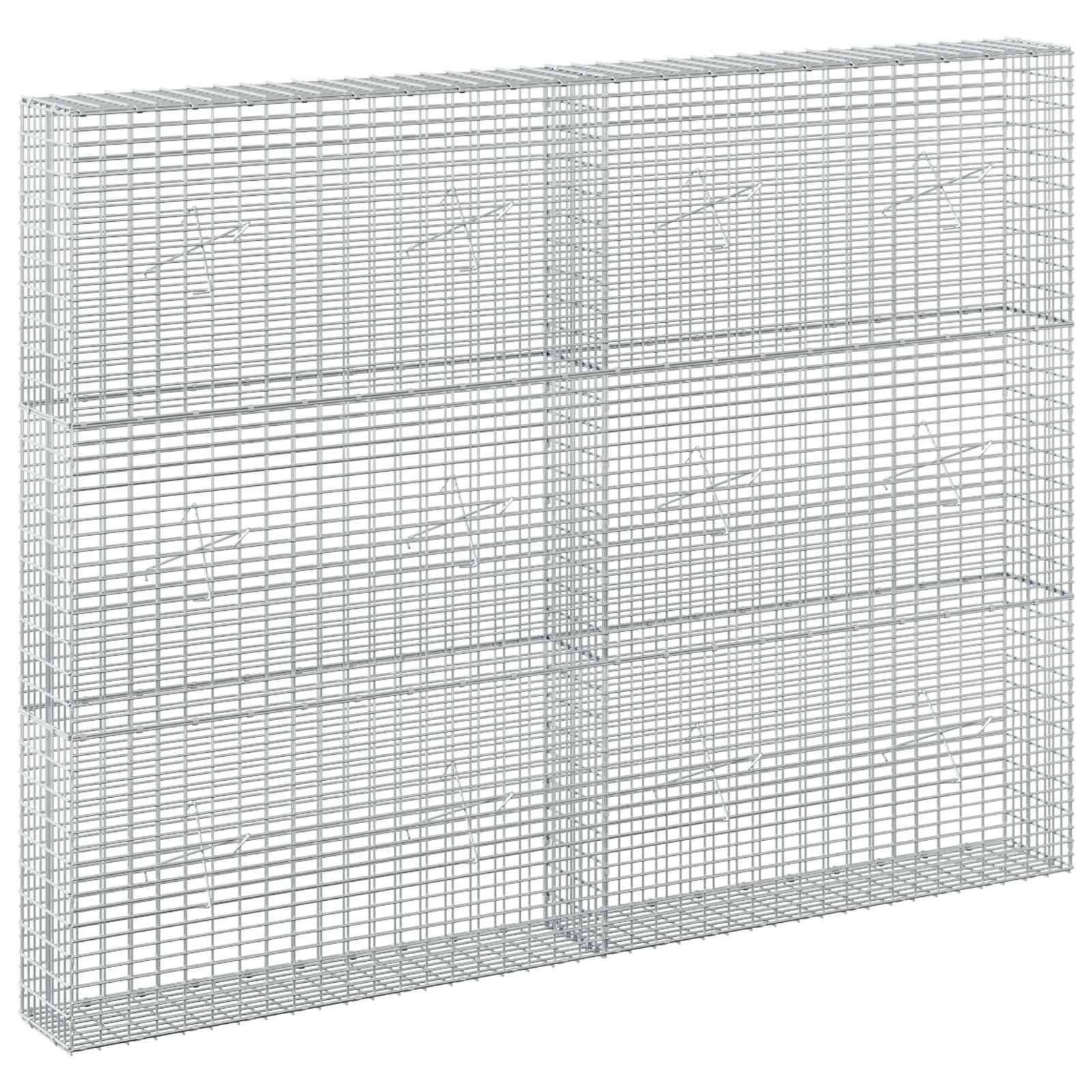 Gabion z žico 5 mm in mrežo 5x2,5 cm 200x20x150 cm