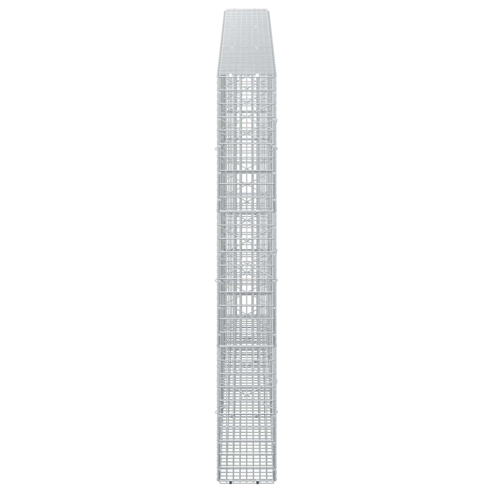 Γκαμπιόν με σύρμα 5 mm και πλέγμα 5x2,5 cm 300x20x150 εκ - Image 4