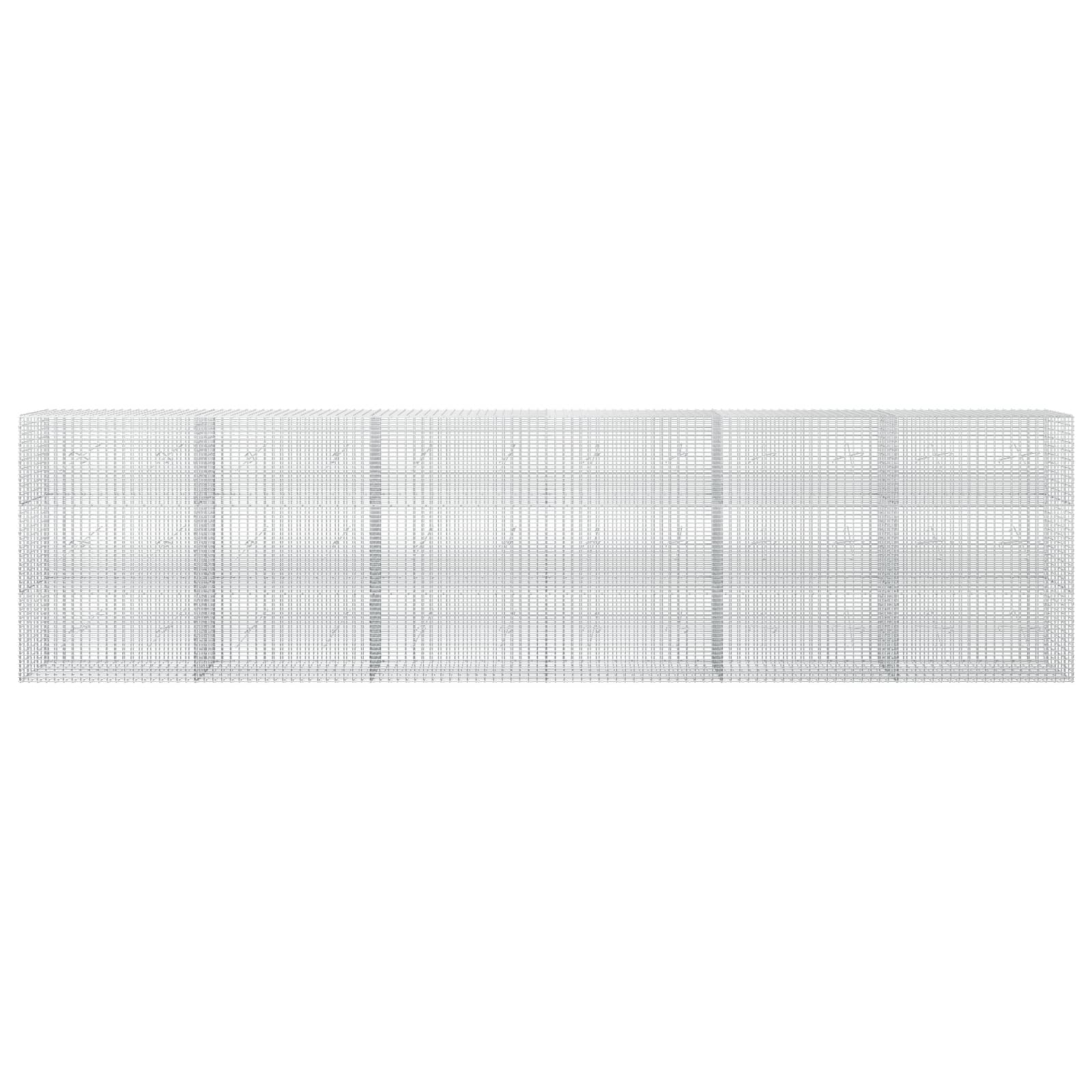 Γκαμπιόν με σύρμα 5 mm και πλέγμα 5x2,5 cm 600x20x150 εκ - Image 3