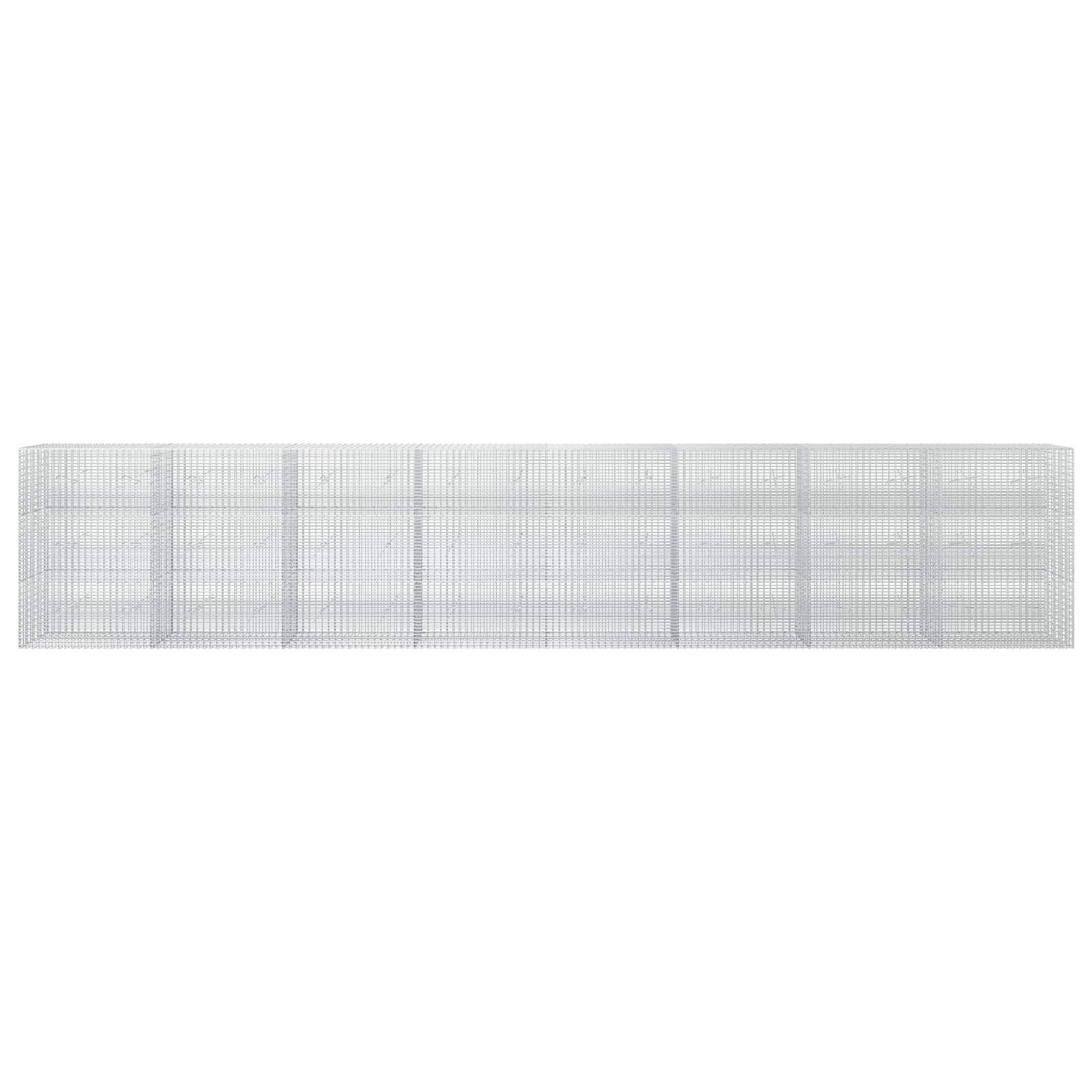 Γκαμπιόν με σύρμα 5 mm και πλέγμα 5x2,5 cm 800x20x150 εκ - Image 3