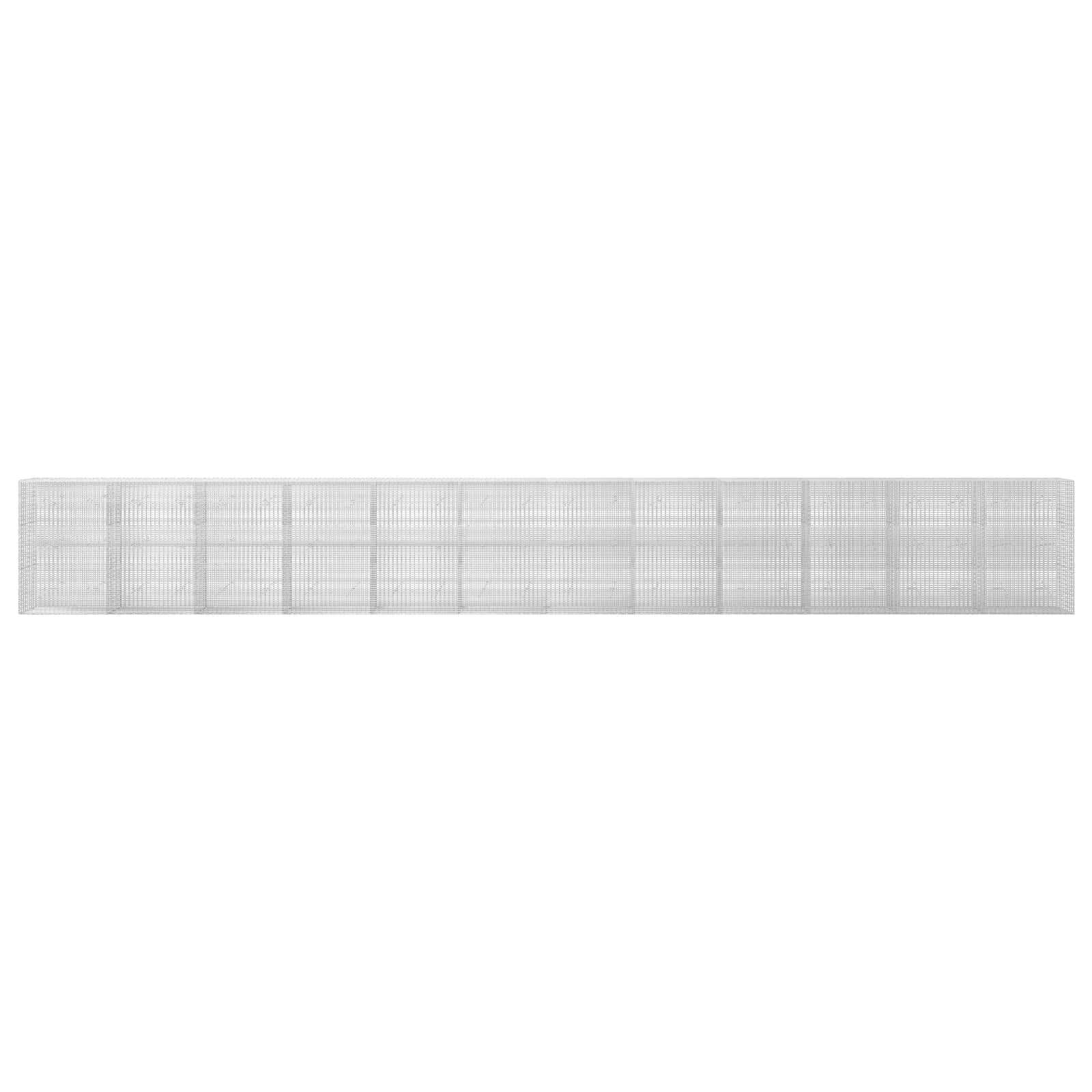 Γκαμπιόν με σύρμα 5 mm και πλέγμα 5x2,5 cm 1200x20x150 εκ - Image 3