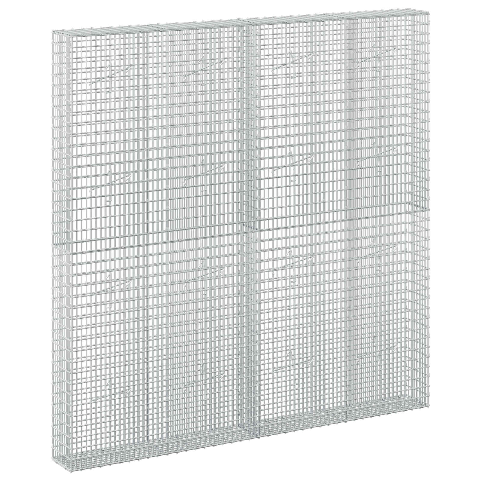 vidaXL Gabion s drátem 5 mm a síťkou 5x2,5 cm 200x20x200 cm