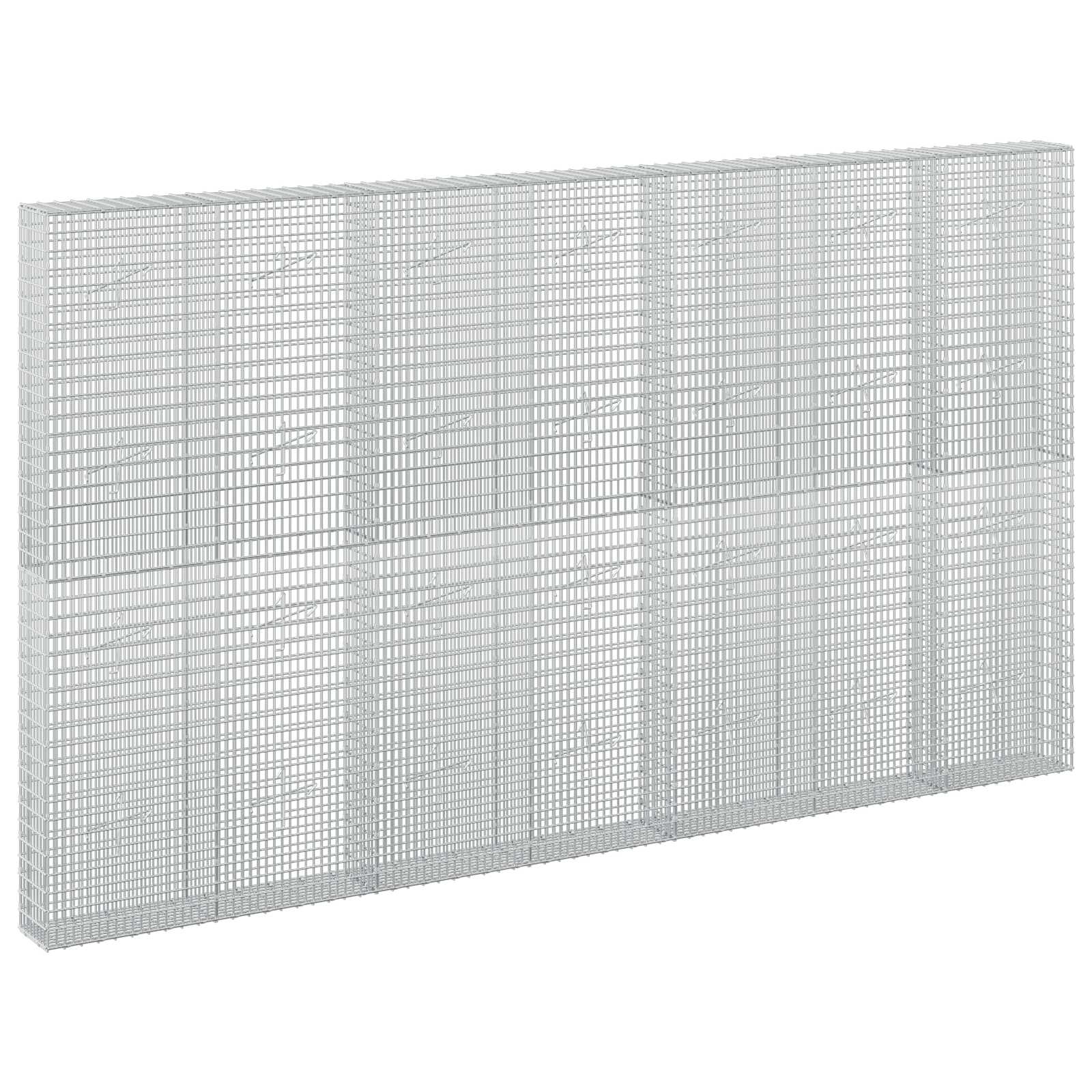 vidaXL Gabion s drátem 5 mm a síťkou 5x2,5 cm 350x20x200 cm