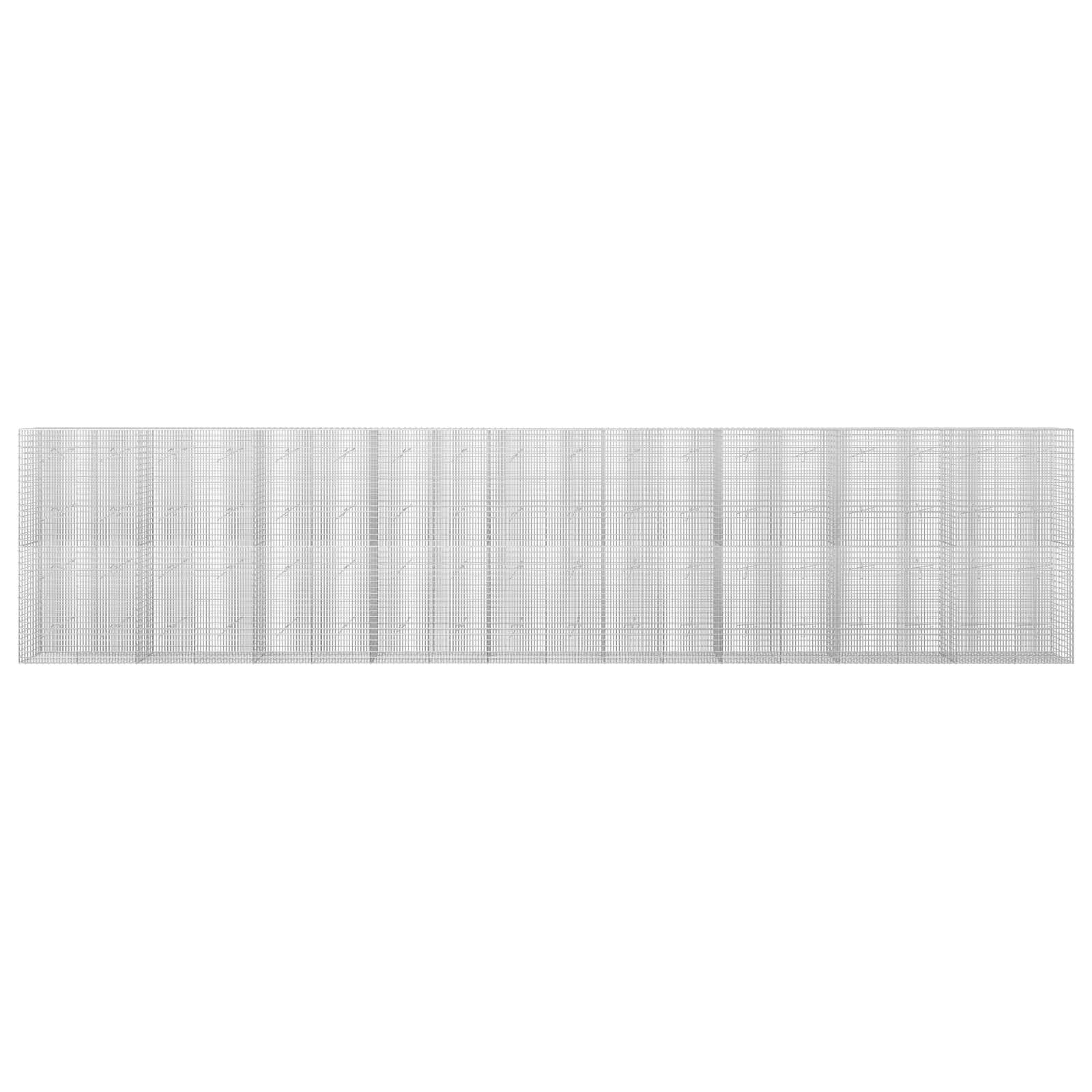 Γκαμπιόν με σύρμα 5 mm και πλέγμα 5x2,5 cm 900x20x200 εκ - Image 3