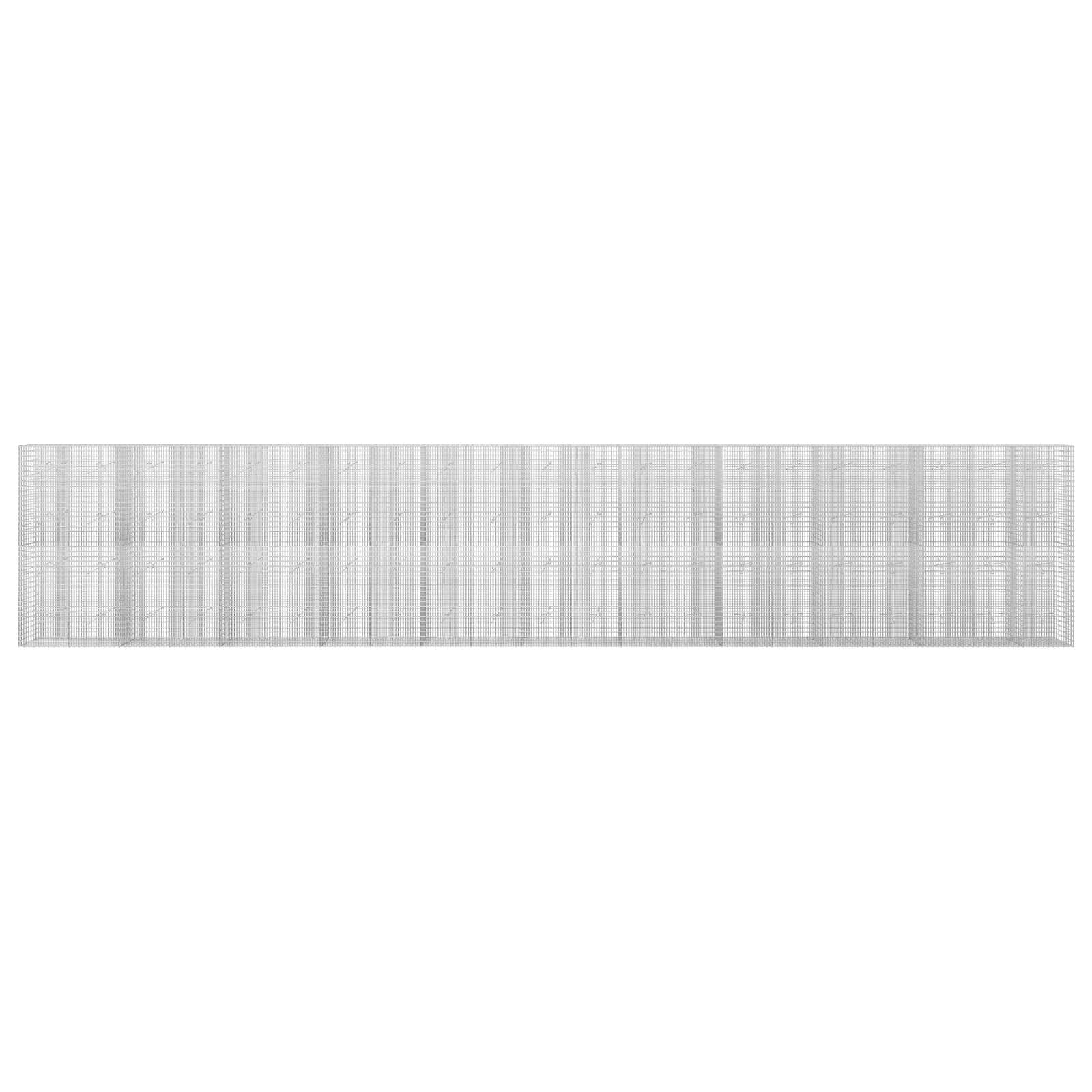 Γκαμπιόν με σύρμα 5 mm και πλέγμα 5x2,5 cm 1050x20x200 εκ - Image 3
