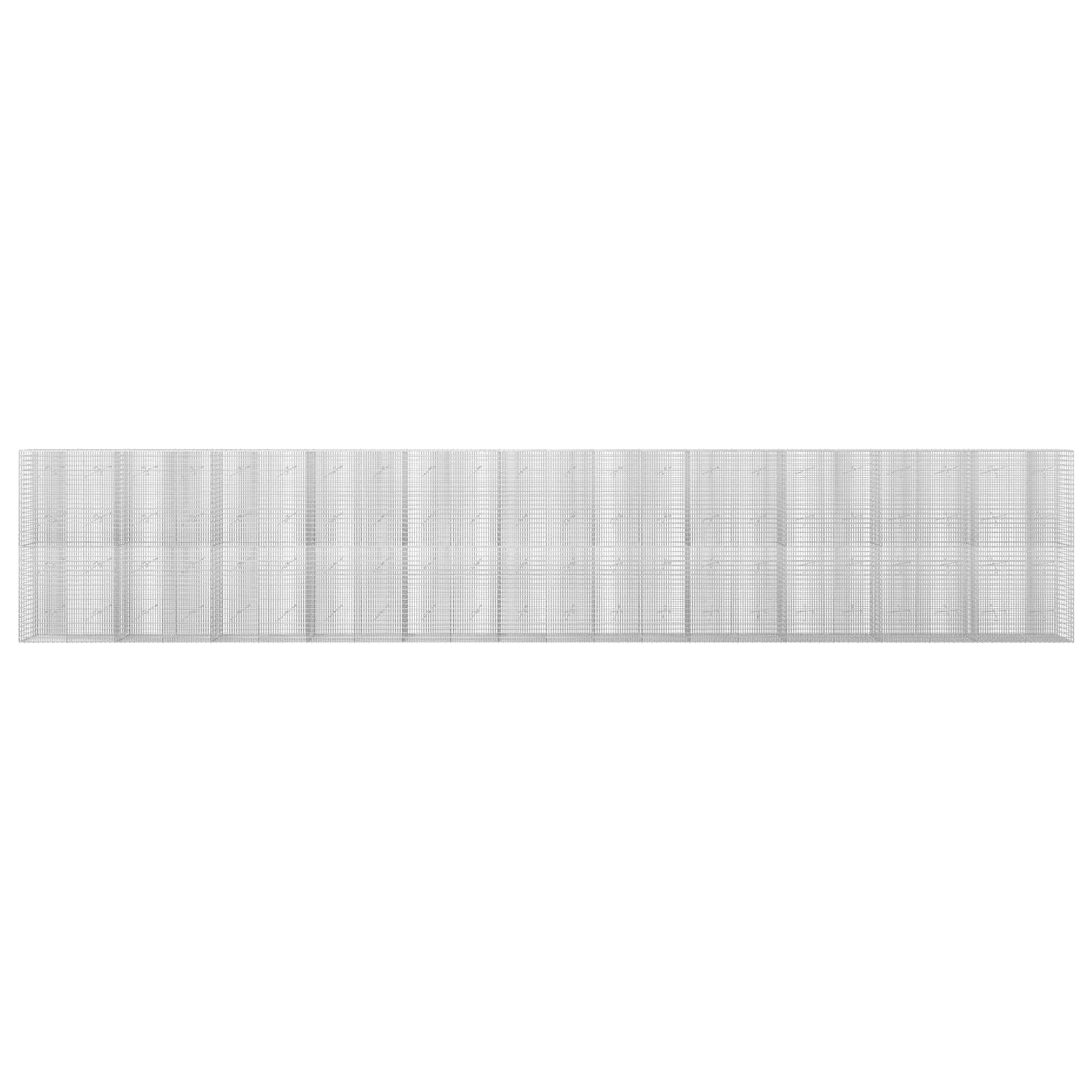 Γκαμπιόν με σύρμα 5 mm και πλέγμα 5x2,5 cm 1100x20x200 εκ - Image 3