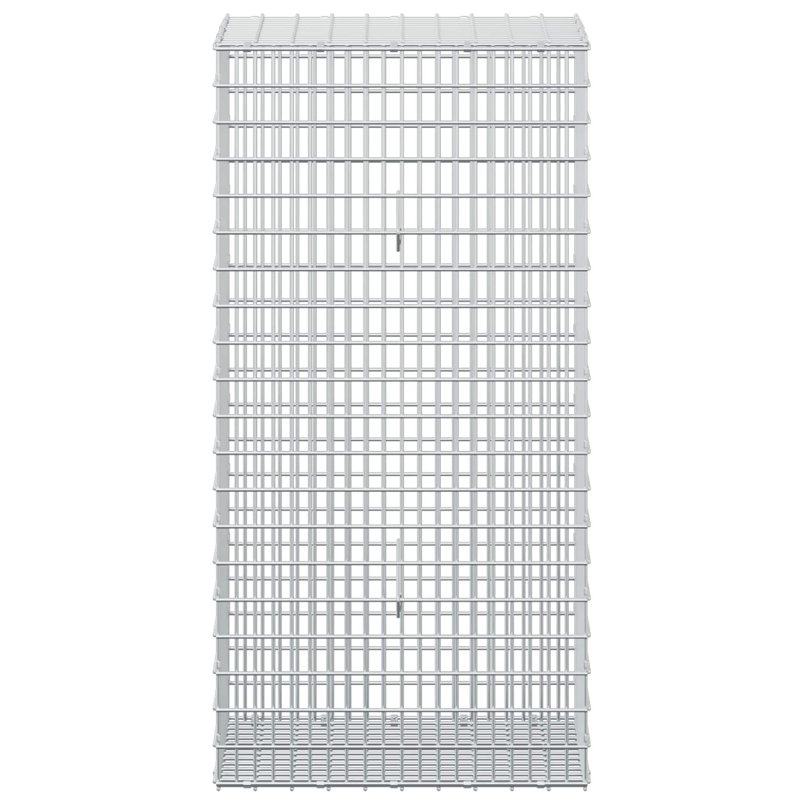 Gabion z žico 5 mm in mrežo 5x2,5 cm 50x30x100 cm