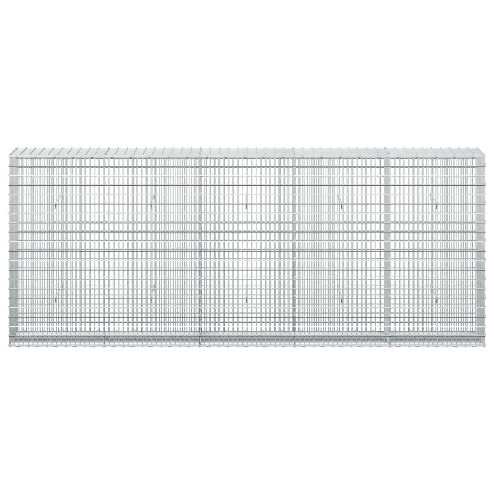 Γκαμπιόν με σύρμα 5 mm και πλέγμα 5x2,5 cm 250x30x100 εκ - Image 3