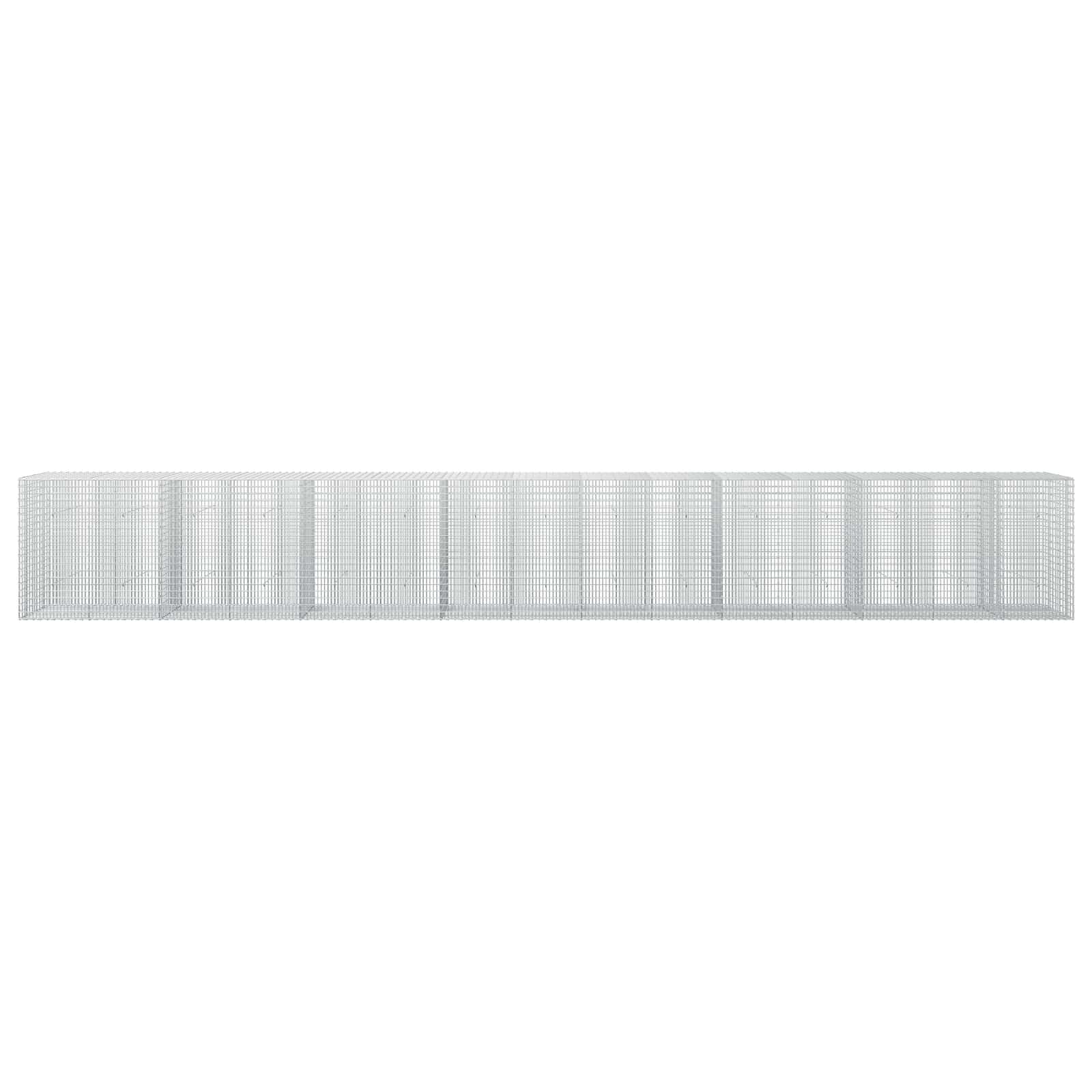 Γκαμπιόν με σύρμα 5 mm και πλέγμα 5x2,5 cm 750x30x100 εκ - Image 3