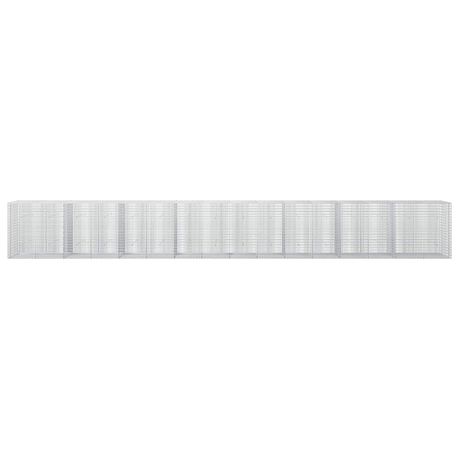Γκαμπιόν με σύρμα 5 mm και πλέγμα 5x2,5 cm 800x30x100 εκ - Image 3