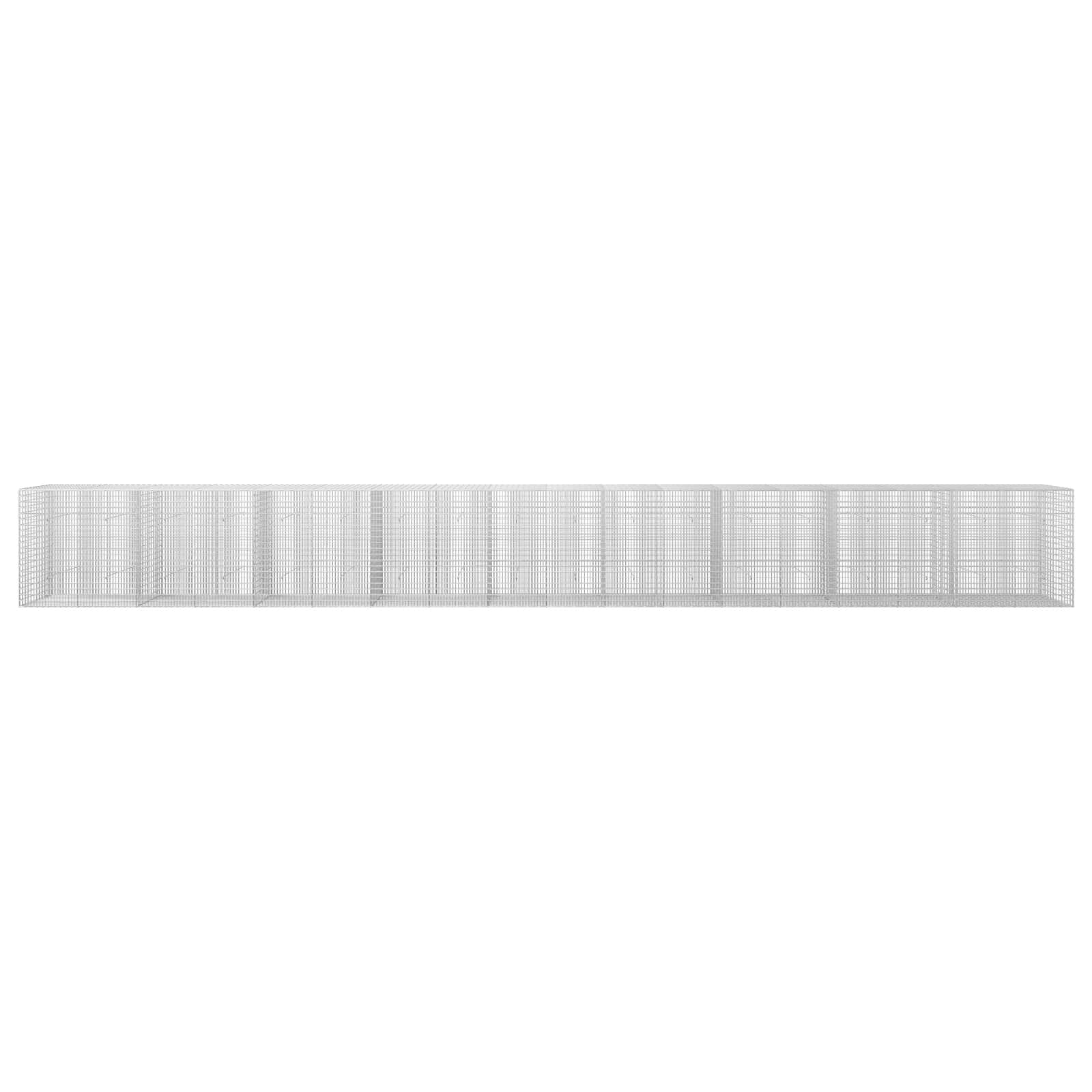 Γκαμπιόν με σύρμα 5 mm και πλέγμα 5x2,5 cm 900x30x100 εκ - Image 3
