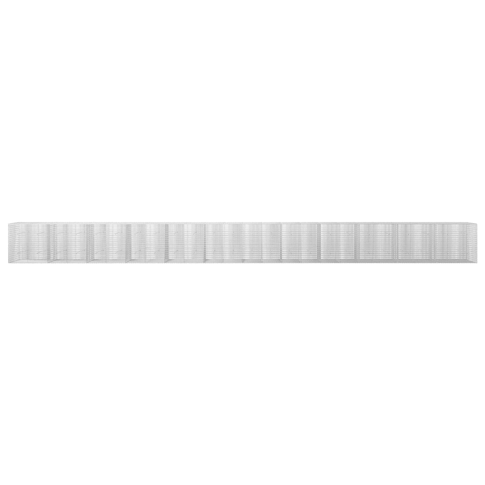 Γκαμπιόν με σύρμα 5 mm και πλέγμα 5x2,5 cm 1200x30x100 εκ - Image 3