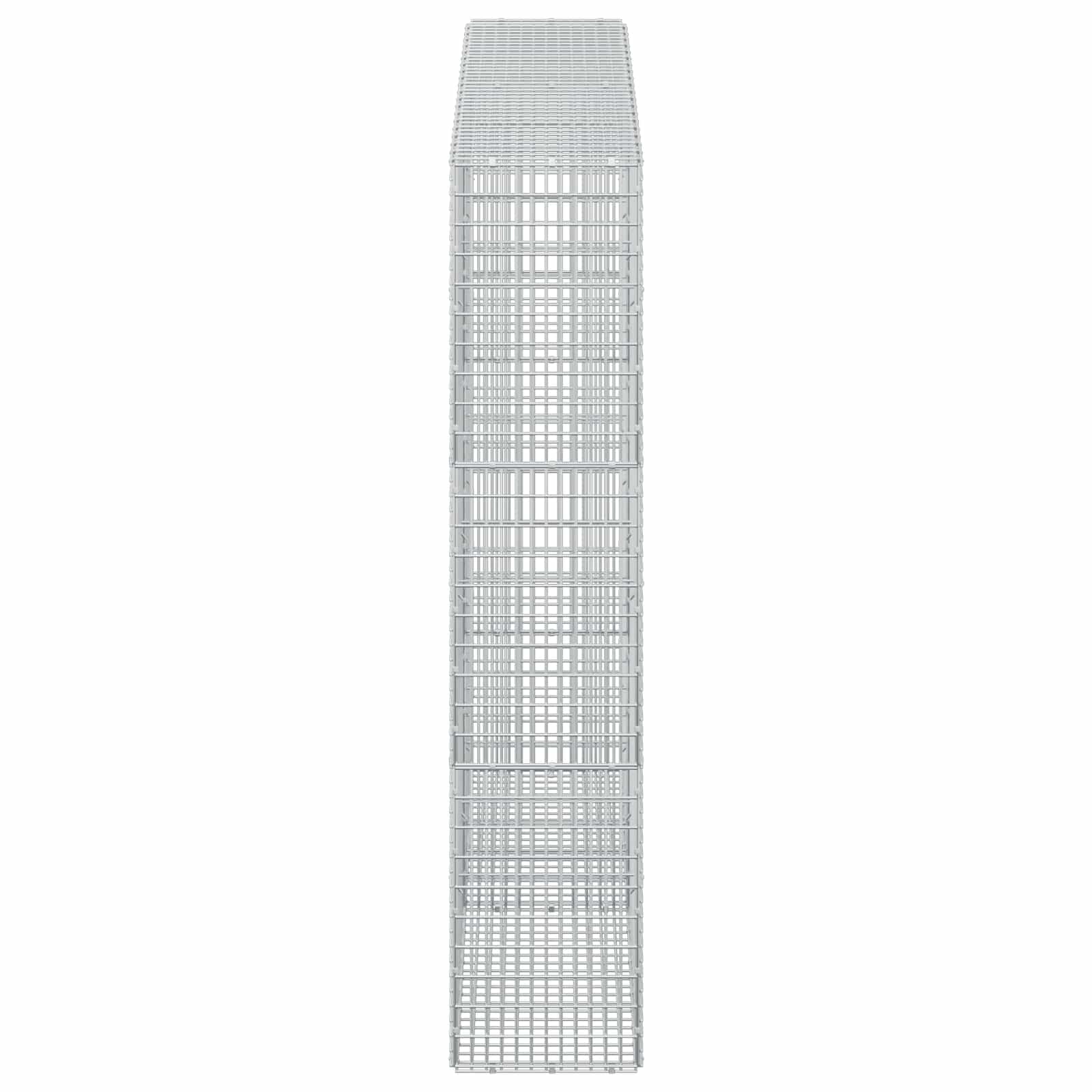 Γκαμπιόν με σύρμα 5 mm και πλέγμα 5x2,5 cm 200x30x150 εκ - Image 4