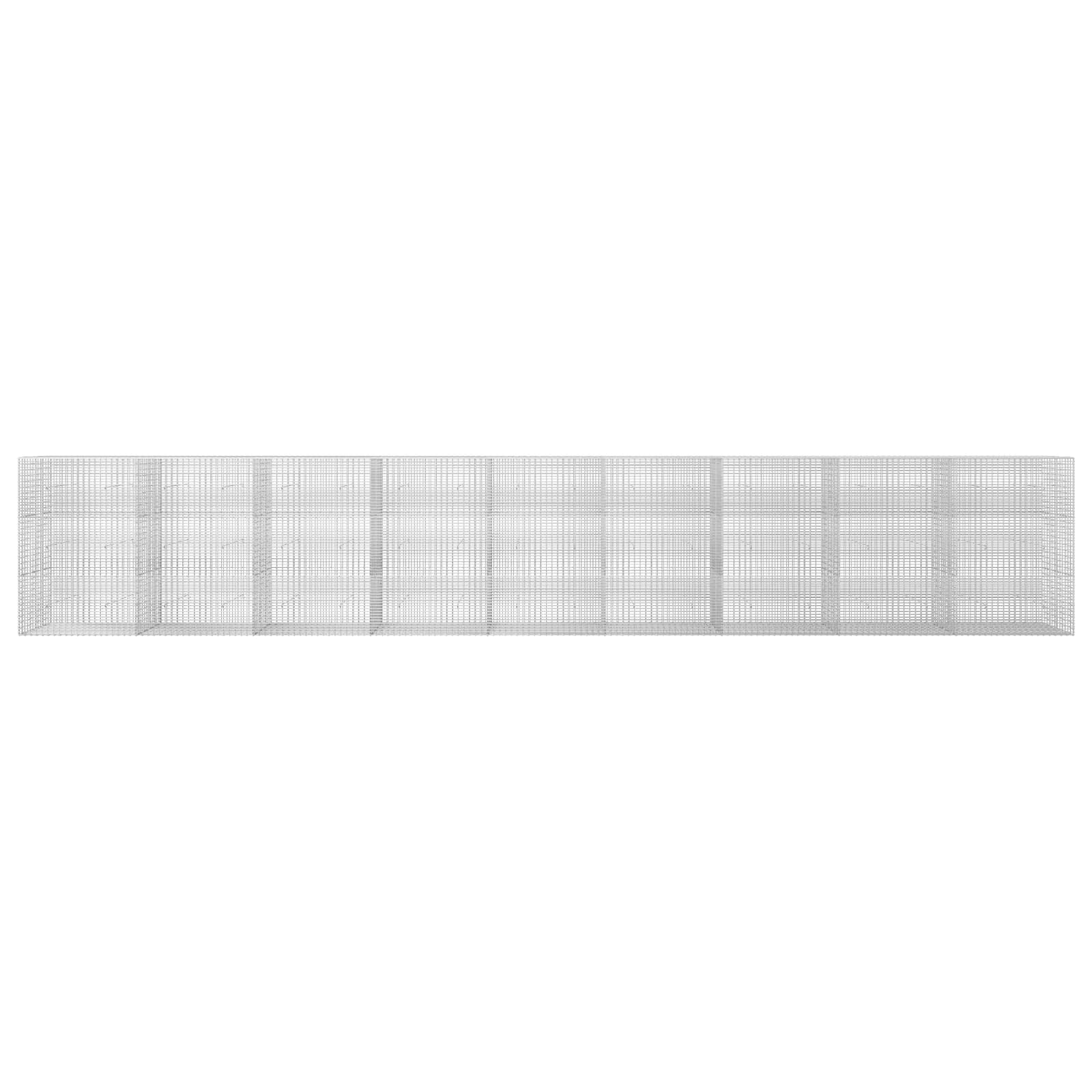 Γκαμπιόν με σύρμα 5 mm και πλέγμα 5x2,5 cm 900x30x150 εκ - Image 3
