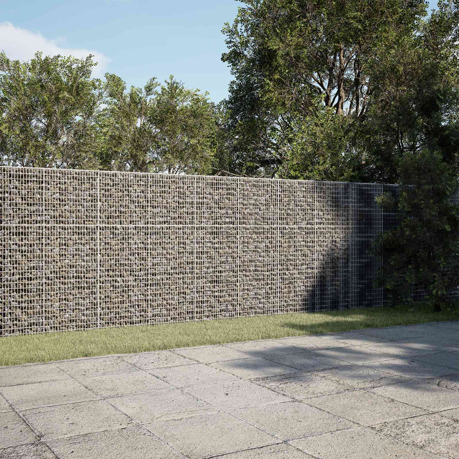 Γκαμπιόν με σύρμα 5 mm και πλέγμα 5x2,5 cm 1100x30x150 εκ