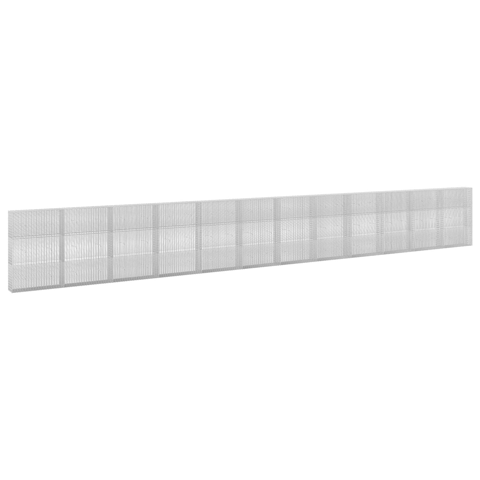 Γκαμπιόν με σύρμα 5 mm και πλέγμα 5x2,5 cm 1200x30x150 εκ - Image 2