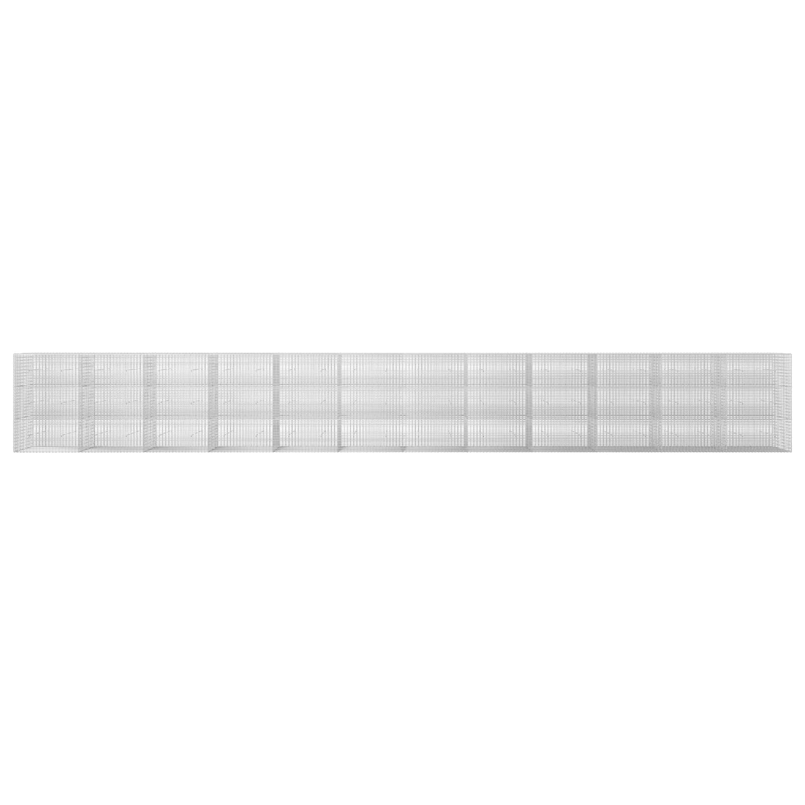 Γκαμπιόν με σύρμα 5 mm και πλέγμα 5x2,5 cm 1200x30x150 εκ - Image 3