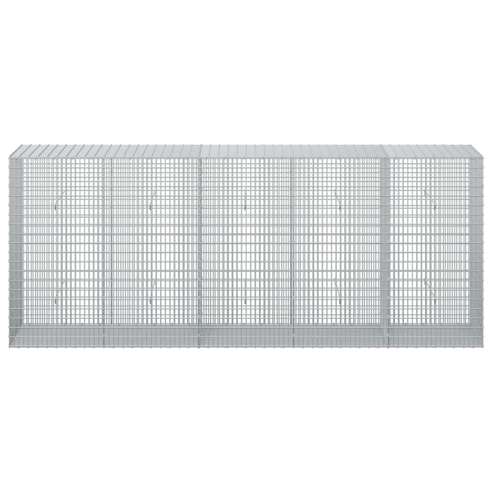 Γκαμπιόν με σύρμα 5 mm και πλέγμα 5x2,5 cm 250x50x100 εκ - Image 3