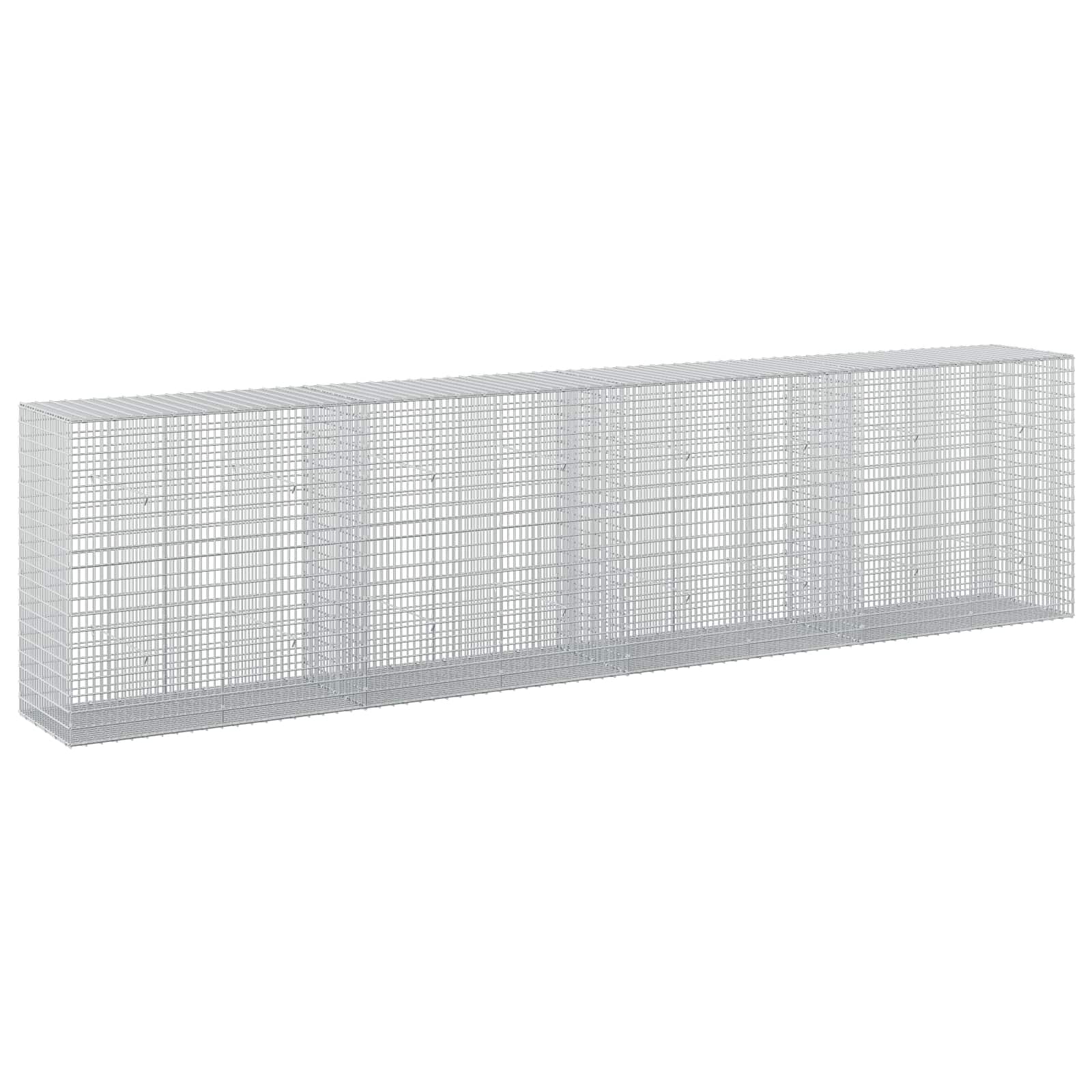 vidaXL Gabion s drátem 5 mm a síťkou 5x2,5 cm 400x50x100 cm