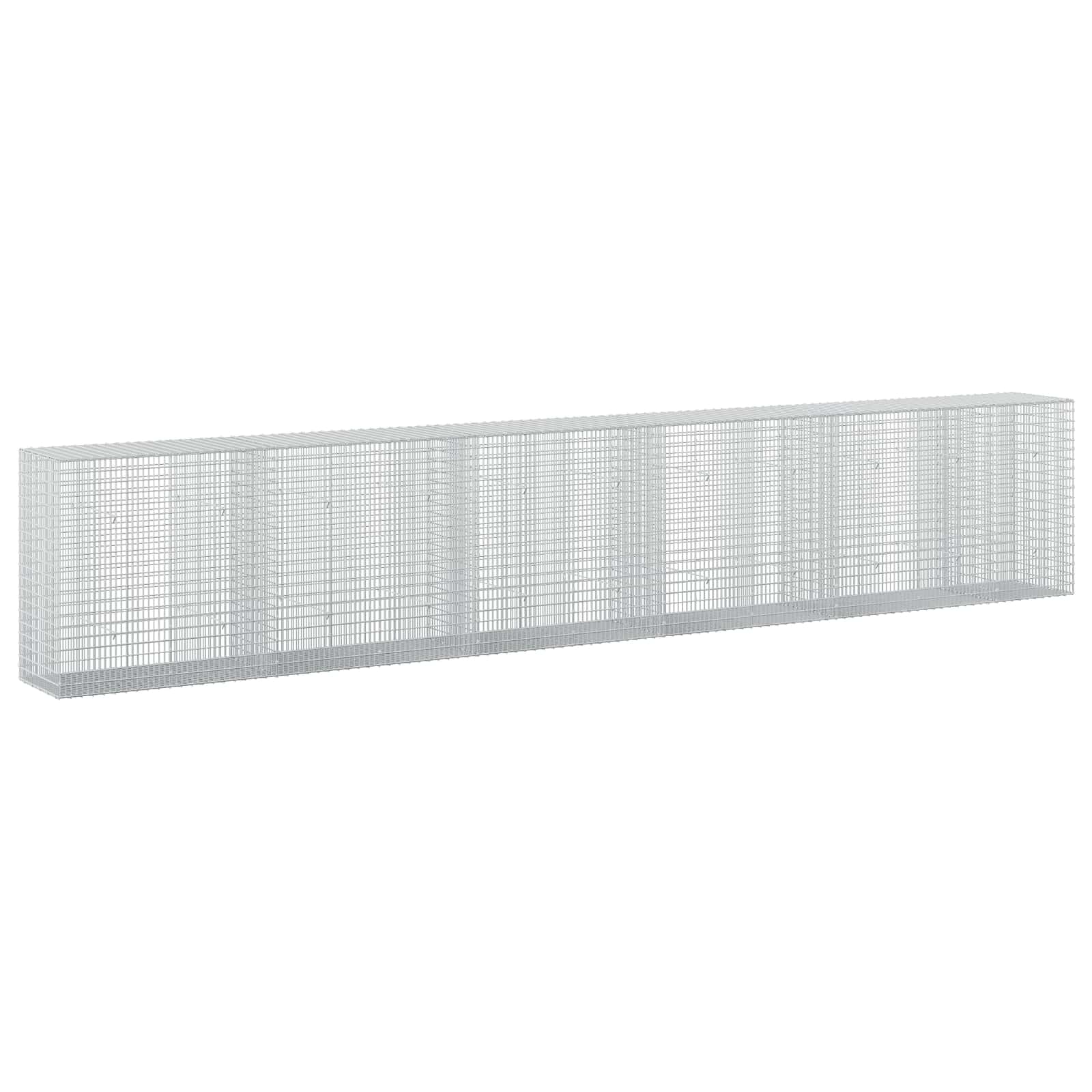 Γκαμπιόν με σύρμα 5 mm και πλέγμα 5x2,5 cm 550x50x100 εκ - Image 2