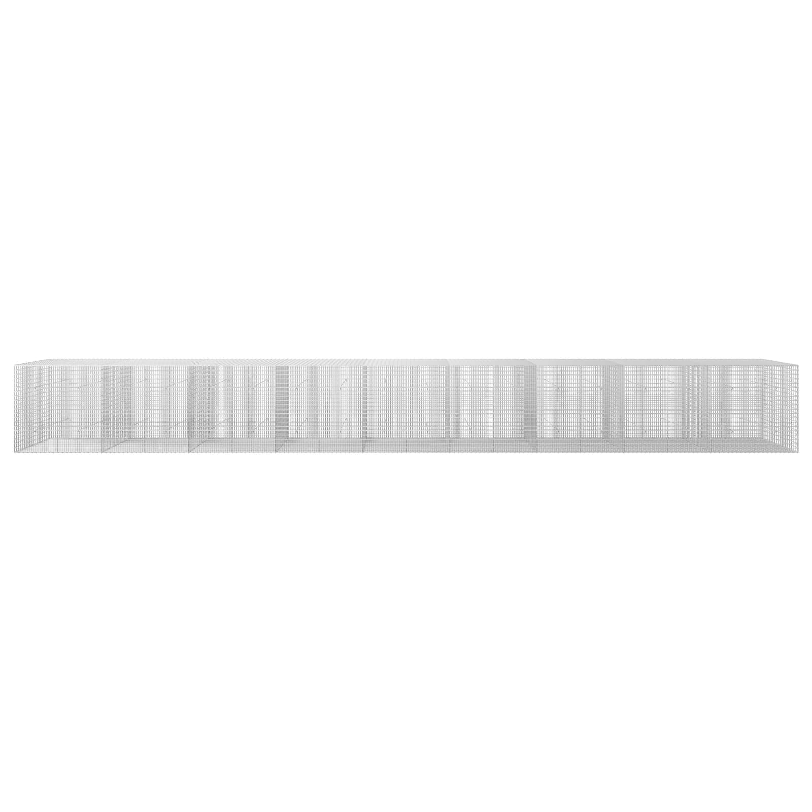 Γκαμπιόν με σύρμα 5 mm και πλέγμα 5x2,5 cm 900x50x100 εκ - Image 3