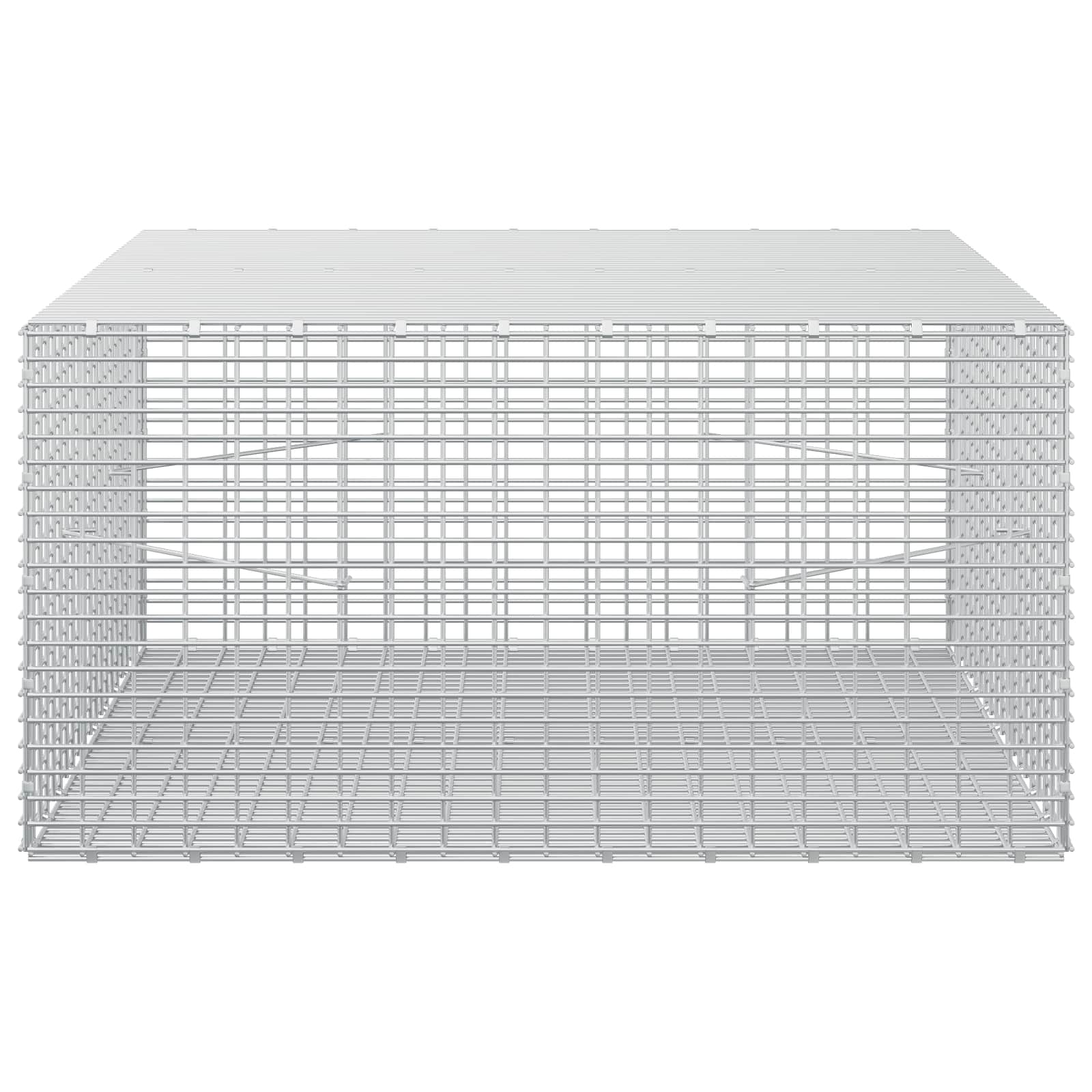 Gabion z žico 5 mm in mrežo 5x2,5 cm 100x100x50 cm