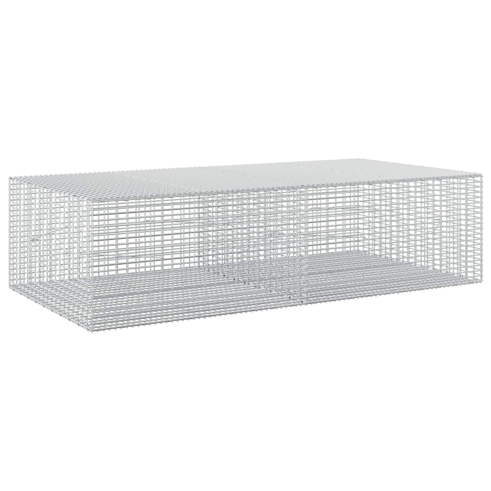 Gabion z žico 5 mm in mrežo 5x2,5 cm 200x100x50 cm