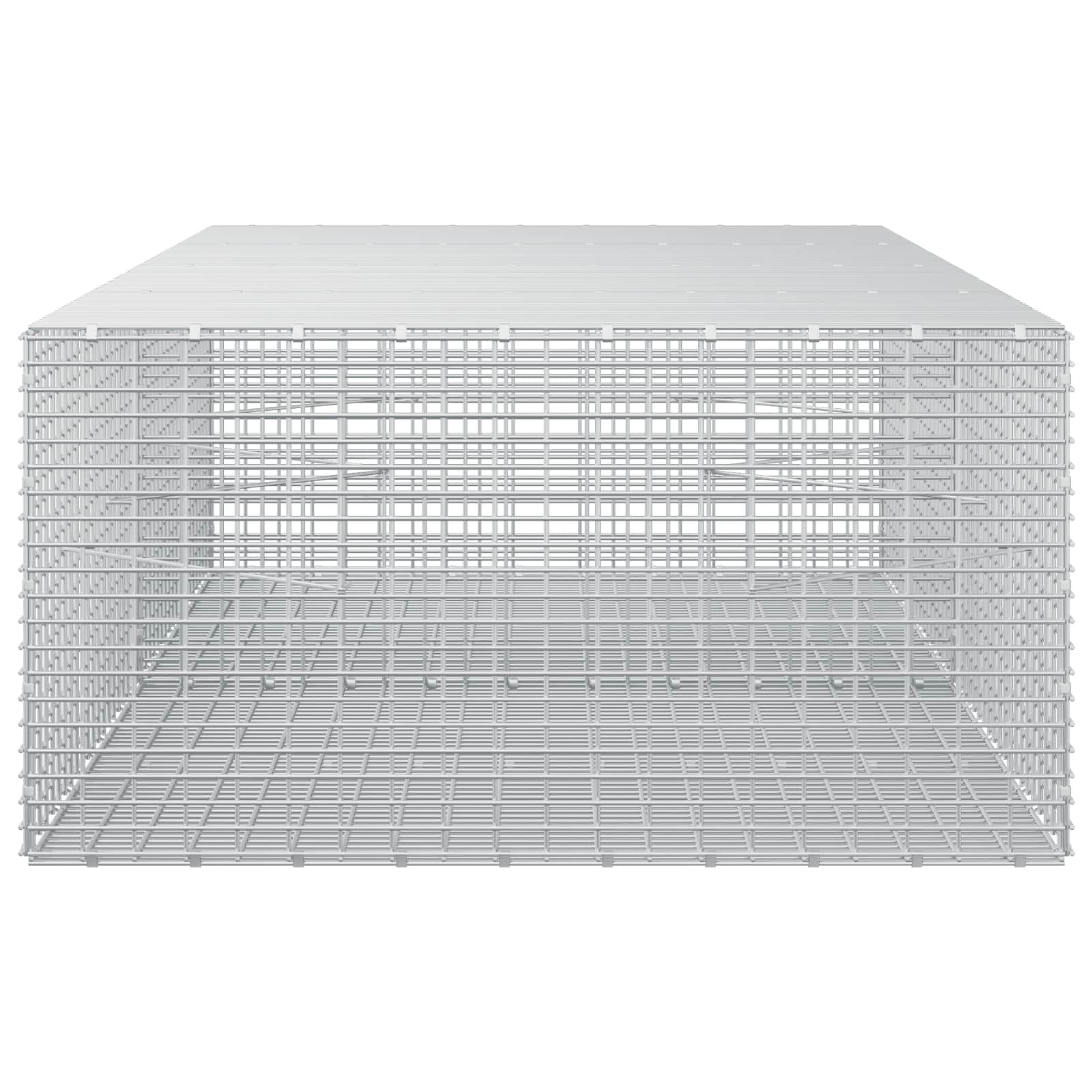 Gabion z žico 5 mm in mrežo 5x2,5 cm 200x100x50 cm