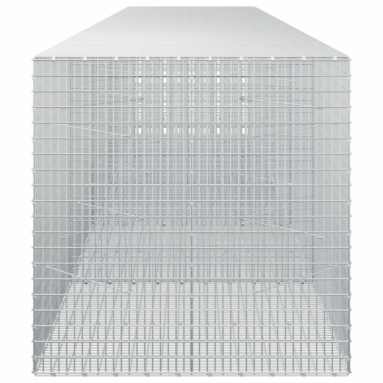 Gabion z žico 5 mm in mrežo 5x2,5 cm 500x100x100 cm