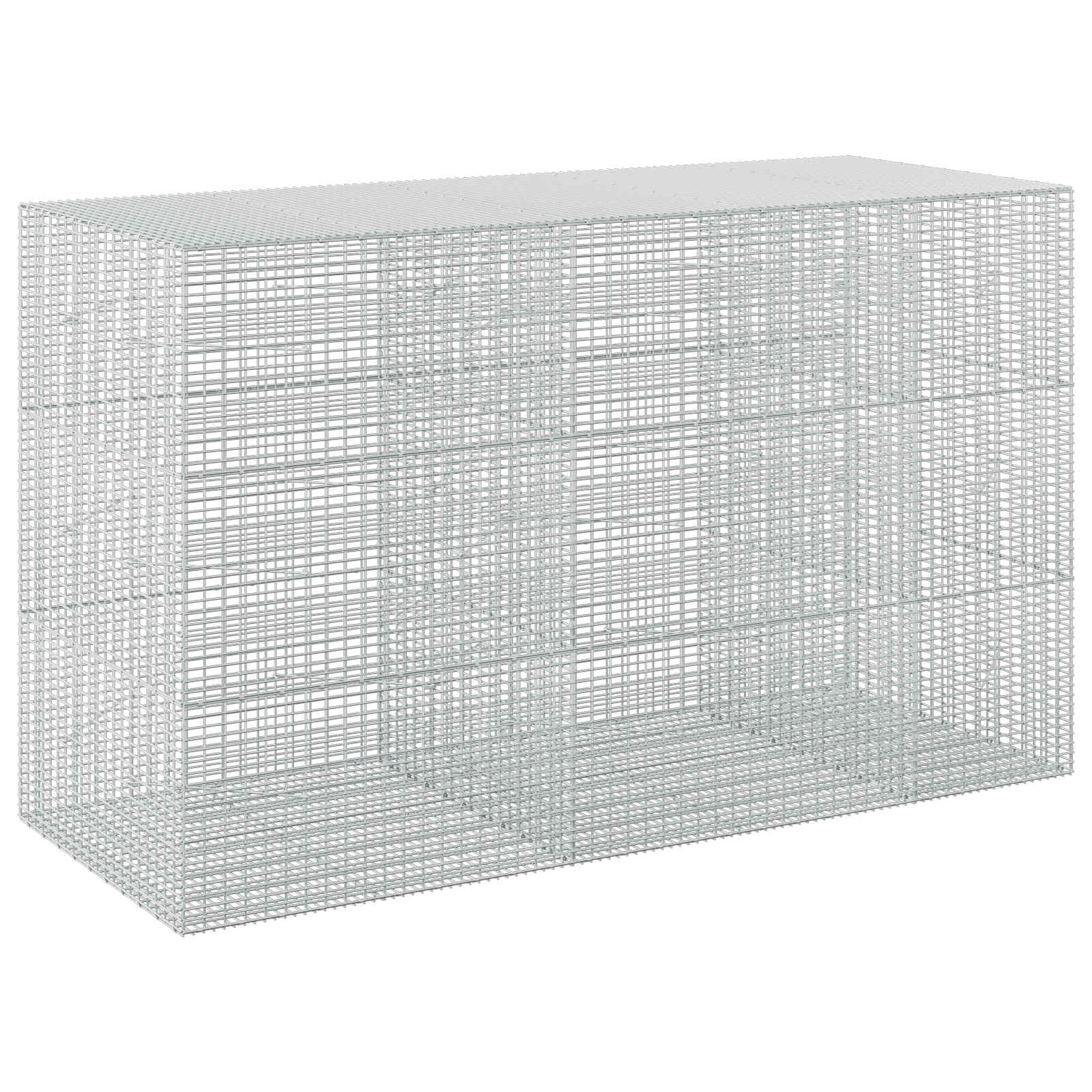 Gabion z žico 5 mm in mrežo 5x2,5 cm 250x100x150 cm