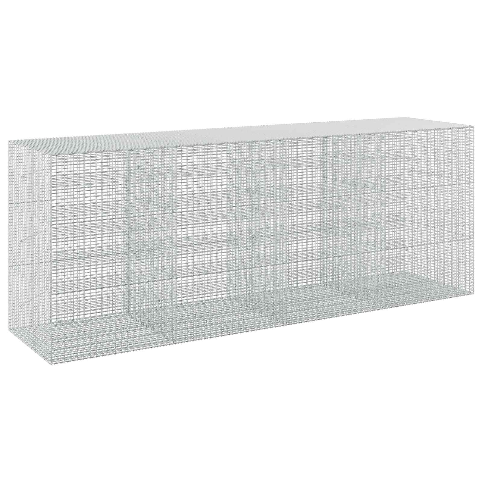 vidaXL Gabion s drátem 5 mm a síťkou 5x2,5 cm 400x100x150 cm